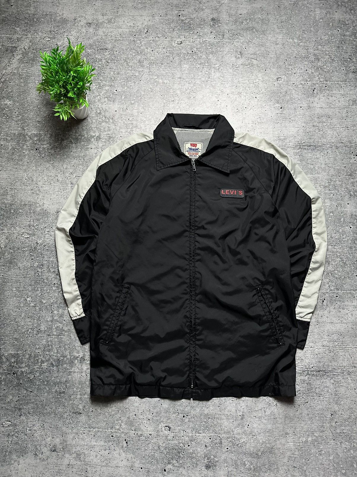 Levi's Vintage 90s Levi’s 501 Truck Biker Road Nylon Coach Jacket Size US L / EU 52-54 / 3 - 1 Thumbnail