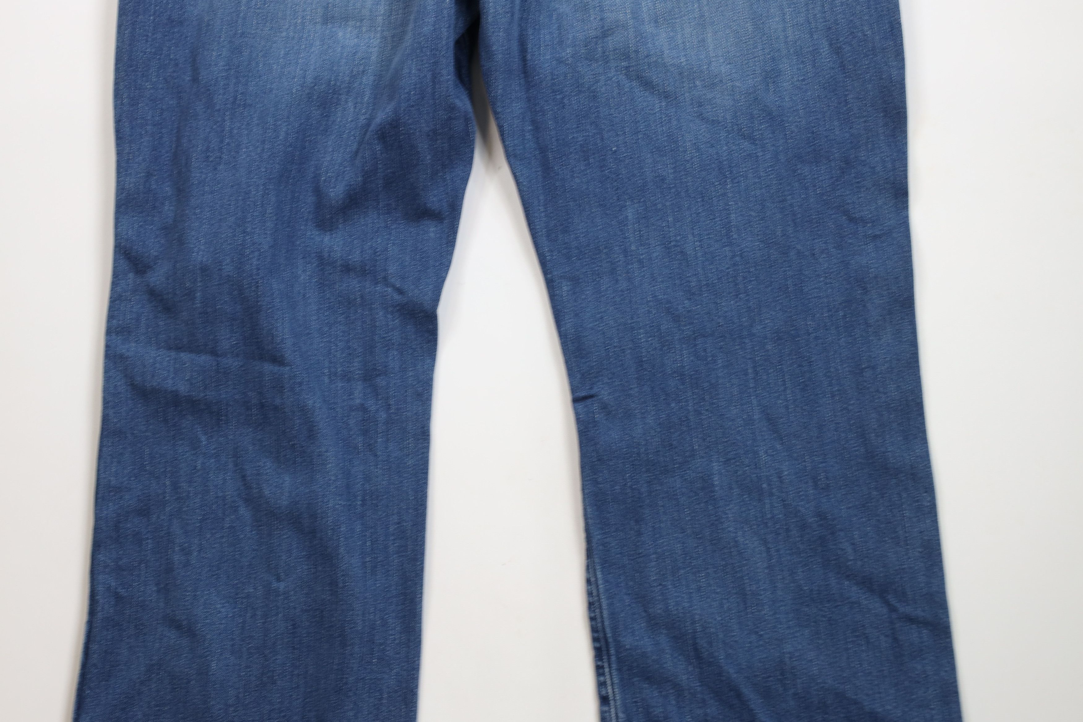 L.L. Bean × Vintage Vintage LL Bean Flannel Lined Wide Leg Denim Jeans Blue Size US 42 / EU 58 - 12 Thumbnail