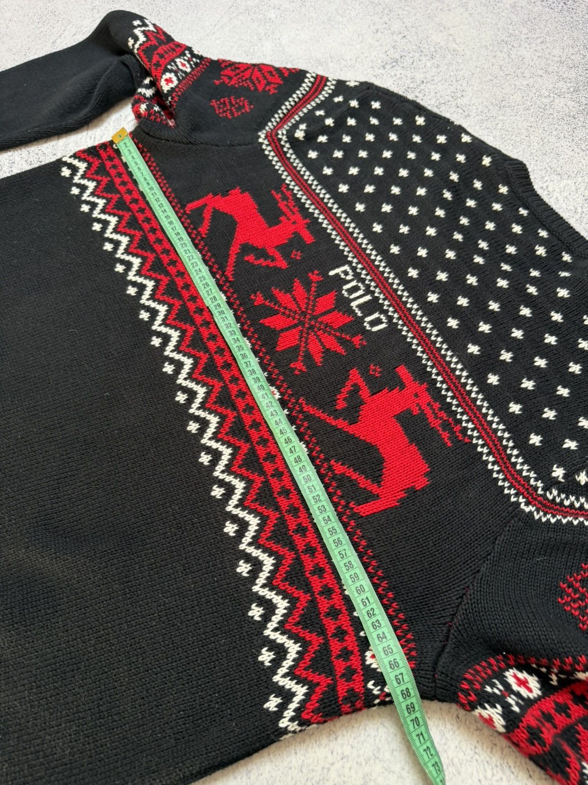 Polo Ralph Lauren RRL Style Fair Isle Nordic Cotton Cashmere Crewneck Sweater Size US XXL / EU 58 / 5 - 20 Thumbnail