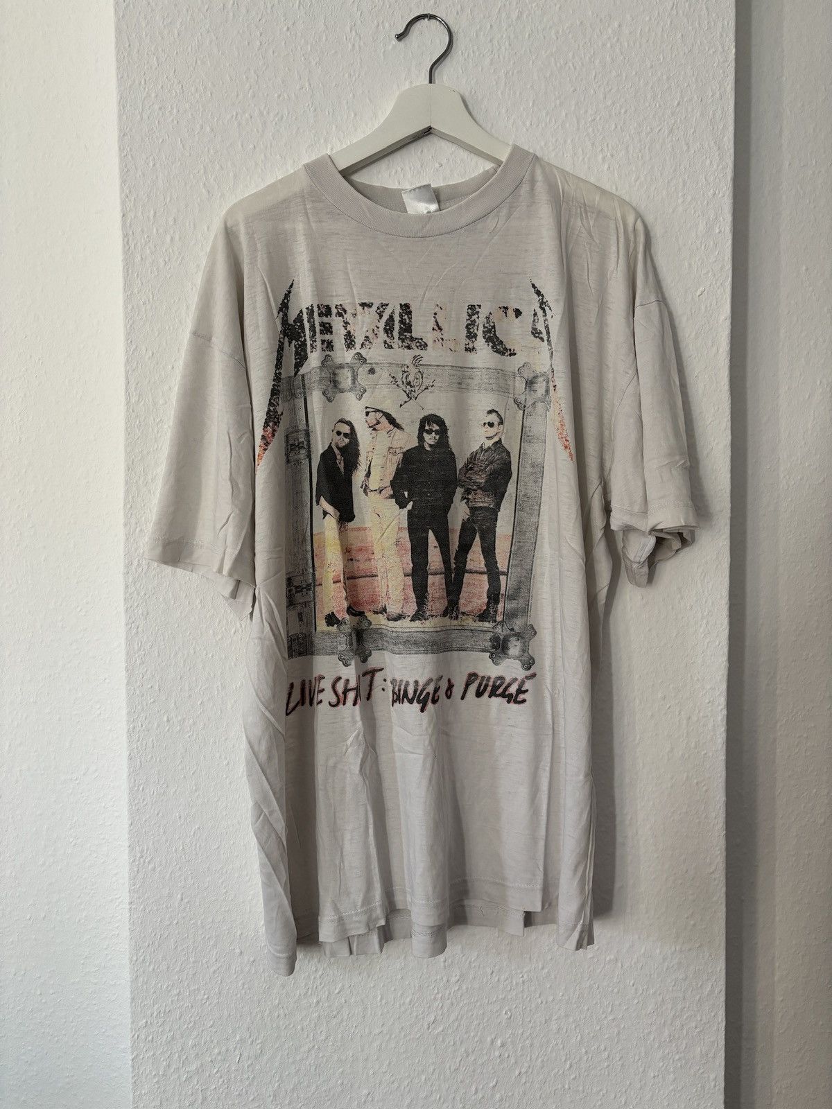 Band Tees × Metallica Vintage Metallica Live Shit Tee 1995 Size US XL / EU 56 / 4 - 1 Thumbnail