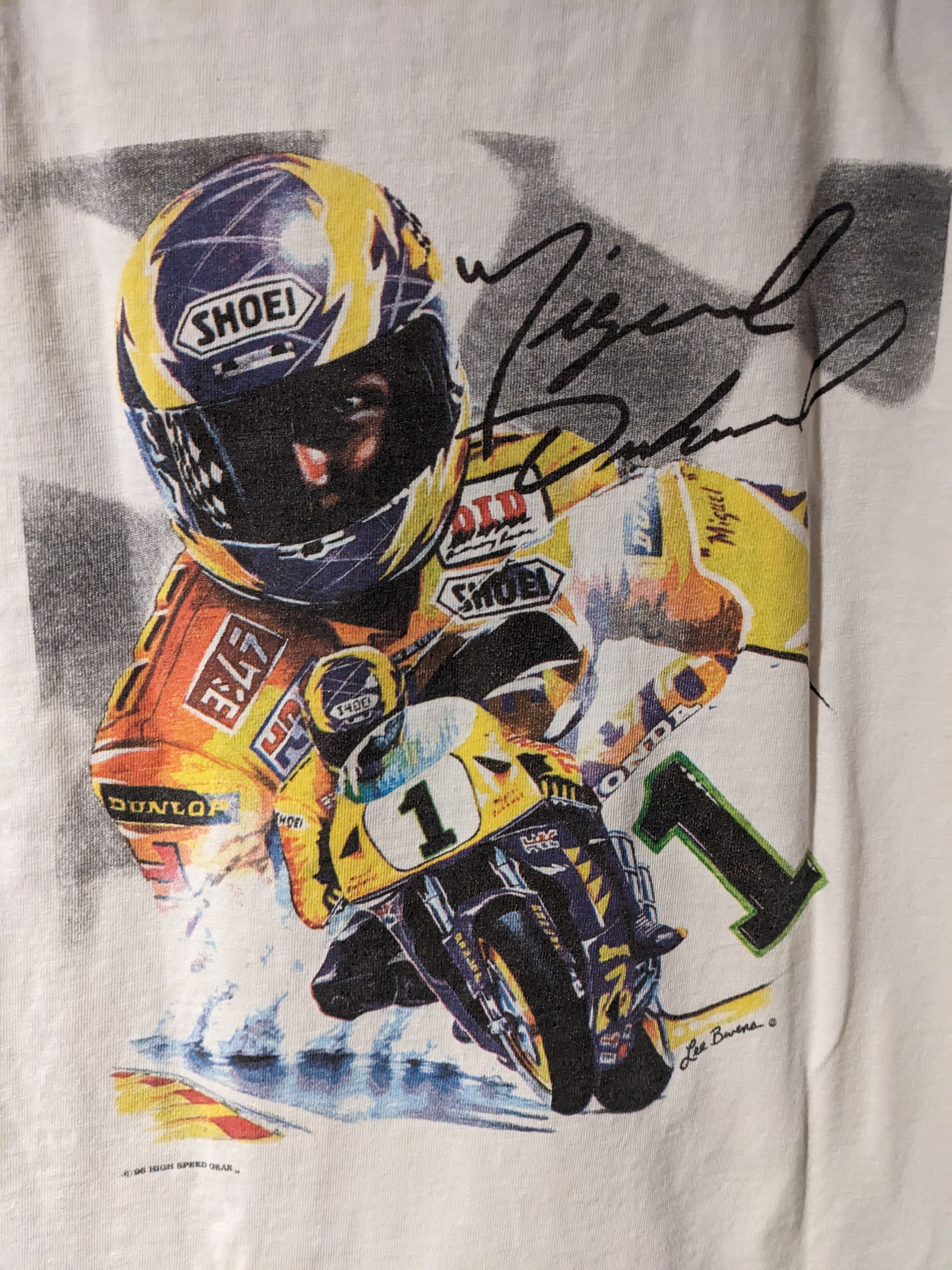 Vintage Vintage 1996 High Speed Gear Motocross Racing Dirt T-Shirt Size US XL / EU 56 / 4 - 2 Thumbnail