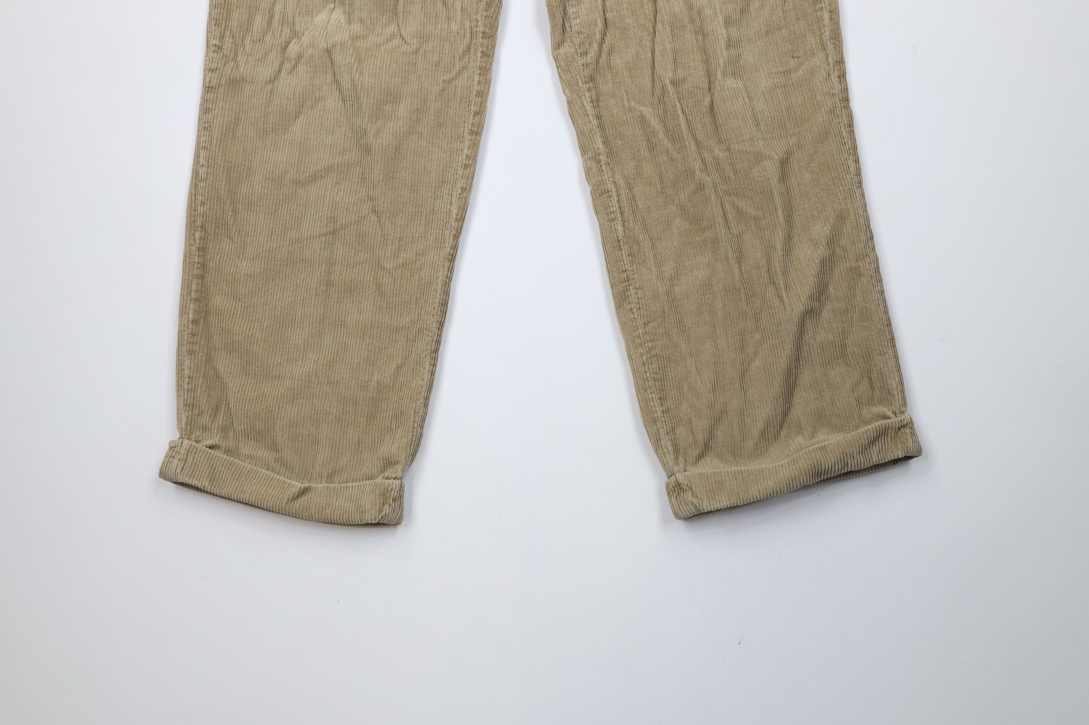 Nautica × Vintage Vintage 90s Nautica Wide Leg Corduroy Chino Pants Beige Size US 32 / EU 48 - 4 Thumbnail