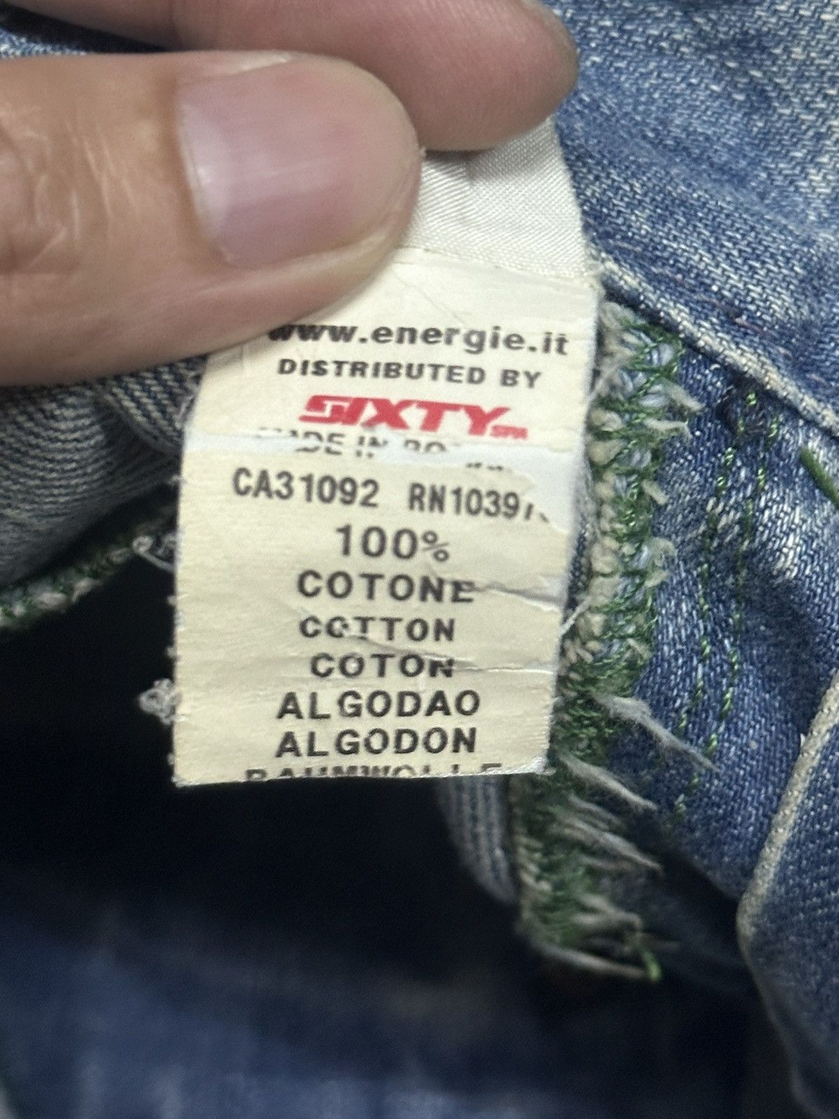 Energie Distressed Vintage Energie Jean With Baggy Loose Style Faded Size US 32 / EU 48 - 8 Thumbnail