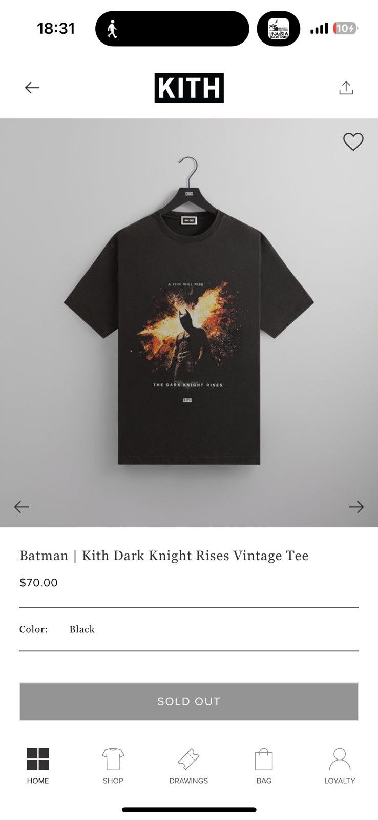 Kith Batman Dark knight x Kith T shirt Size US M / EU 48-50 / 2 - 1 Preview