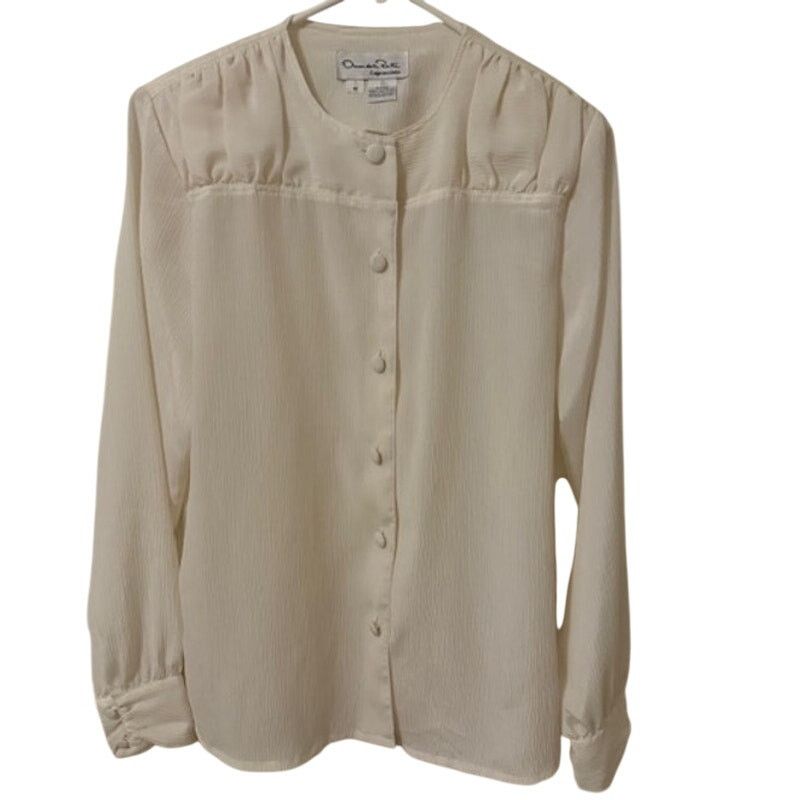 Oscar De La Renta RARE Vintage Oscar De la Renta Sheer Button Down Blouse 10 Size L / US 10 / IT 46 - 5 Thumbnail
