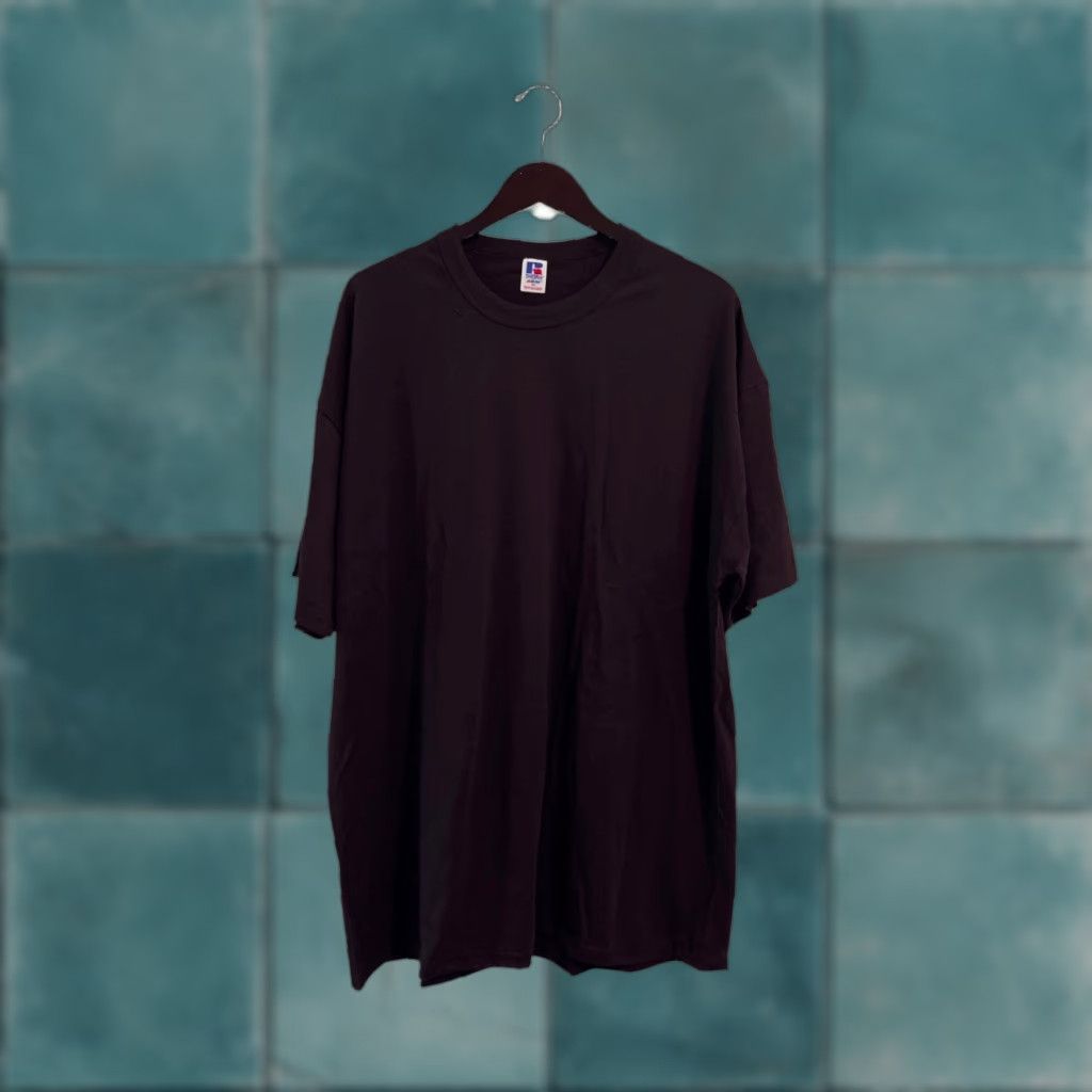 Russell Athletic VINTAGE Russell Athletic T-Shirt Mens 2XL Crew Neck Brown 90s Deadstock NWOT Athletic 90s Mens Size US XXL / EU 58 / 5 - 1 Thumbnail