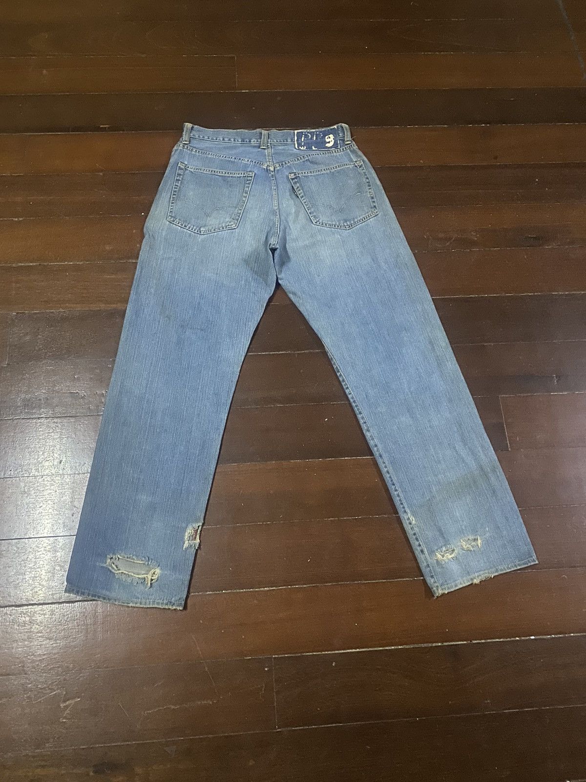 Blue Blue Japan × Japanese Brand × Vintage FIRE 🔥 Vintage HR Market Blue Blue selvedge distressed B-1 Size US 34 / EU 50 - 7 Thumbnail
