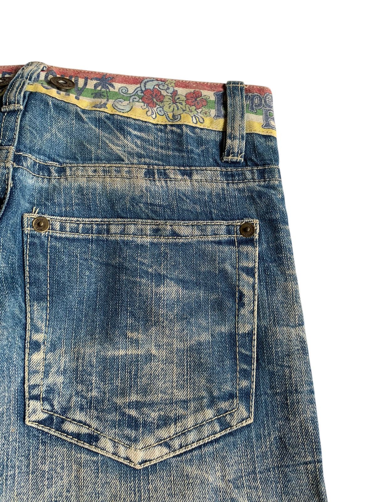 Other 💥 Vintage 90s Style Hyper Beach Stone Wash Patch Jeans Rare Size US 31 - 15 Thumbnail