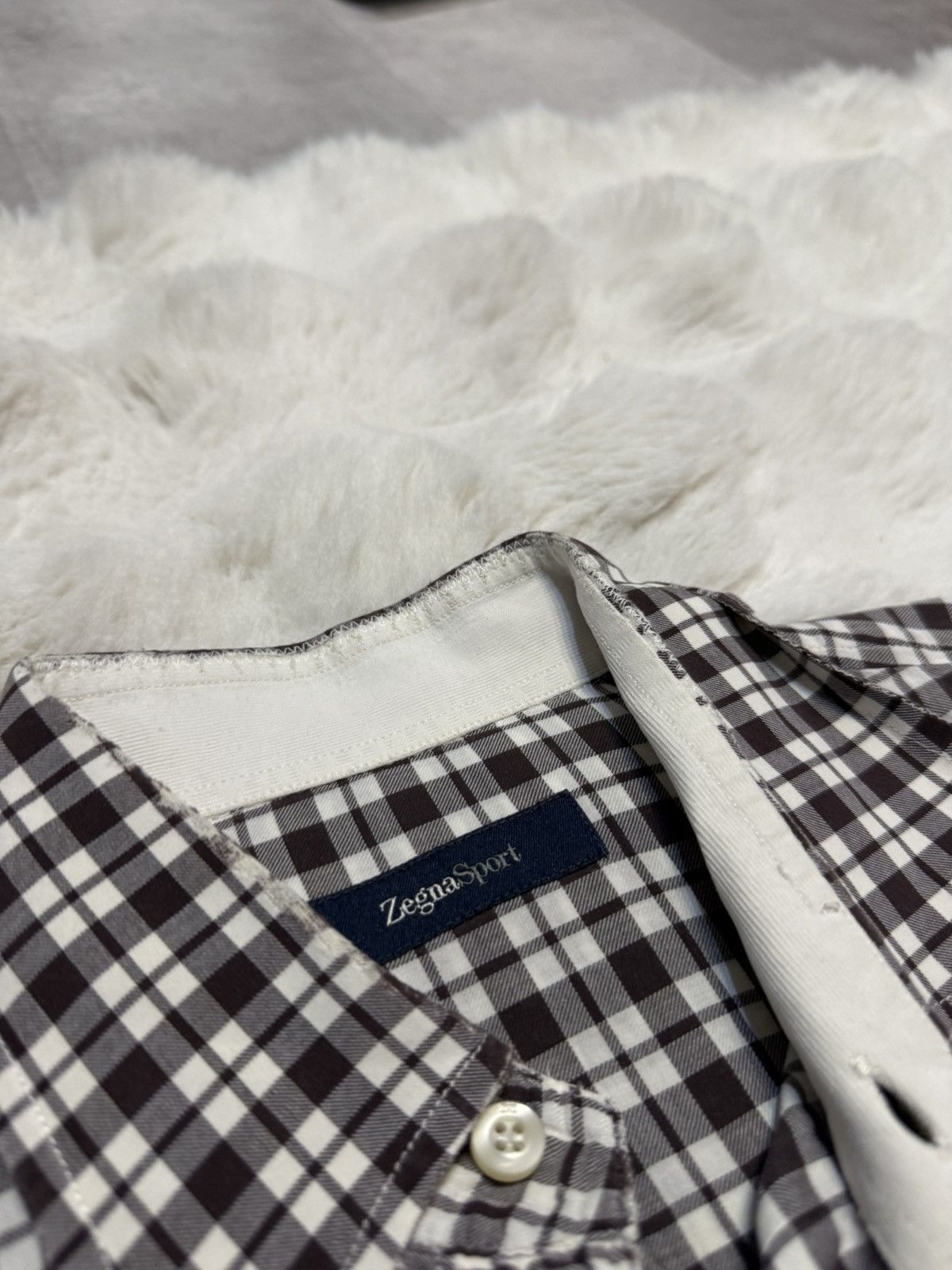 Ermenegildo Zegna Ermenegildo Zegna Sport checked shirt Size US L / EU 52-54 / 3 - 2 Thumbnail