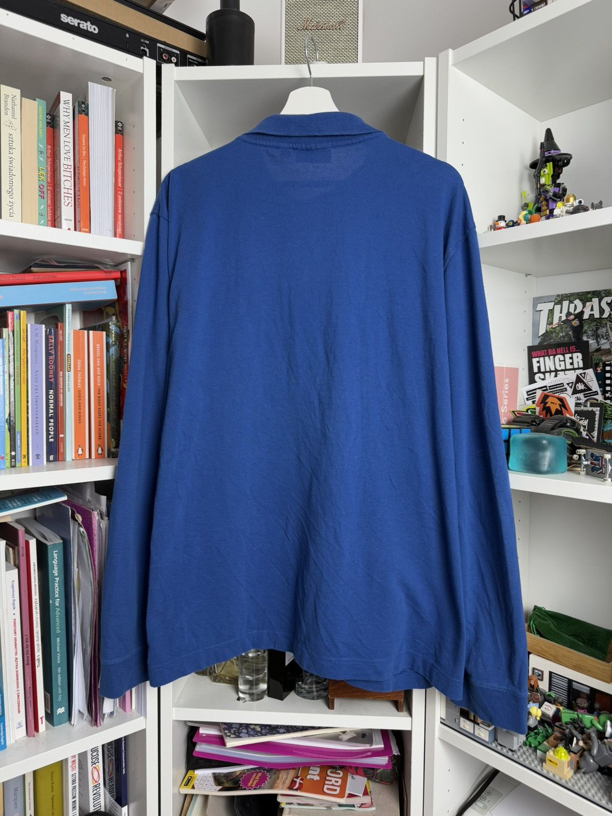 Designer × Lacoste Lacsote sport blue baggy longsleeve rugby polo XXXL 3XL rare Size US XXL / EU 58 / 5 - 2 Thumbnail
