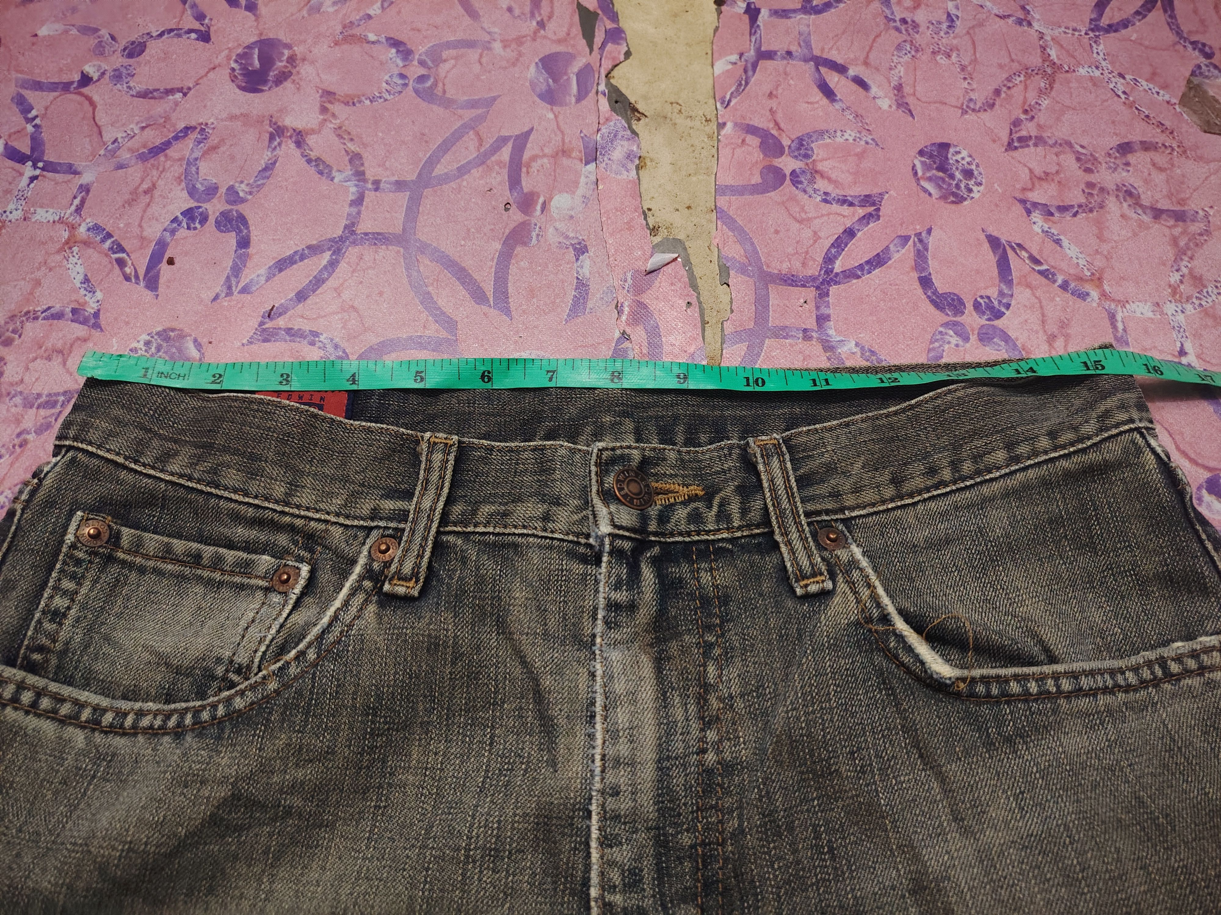 Edwin Japanese Edwin Studed Jeans Distressed Jeans Size US 31 - 19 Thumbnail