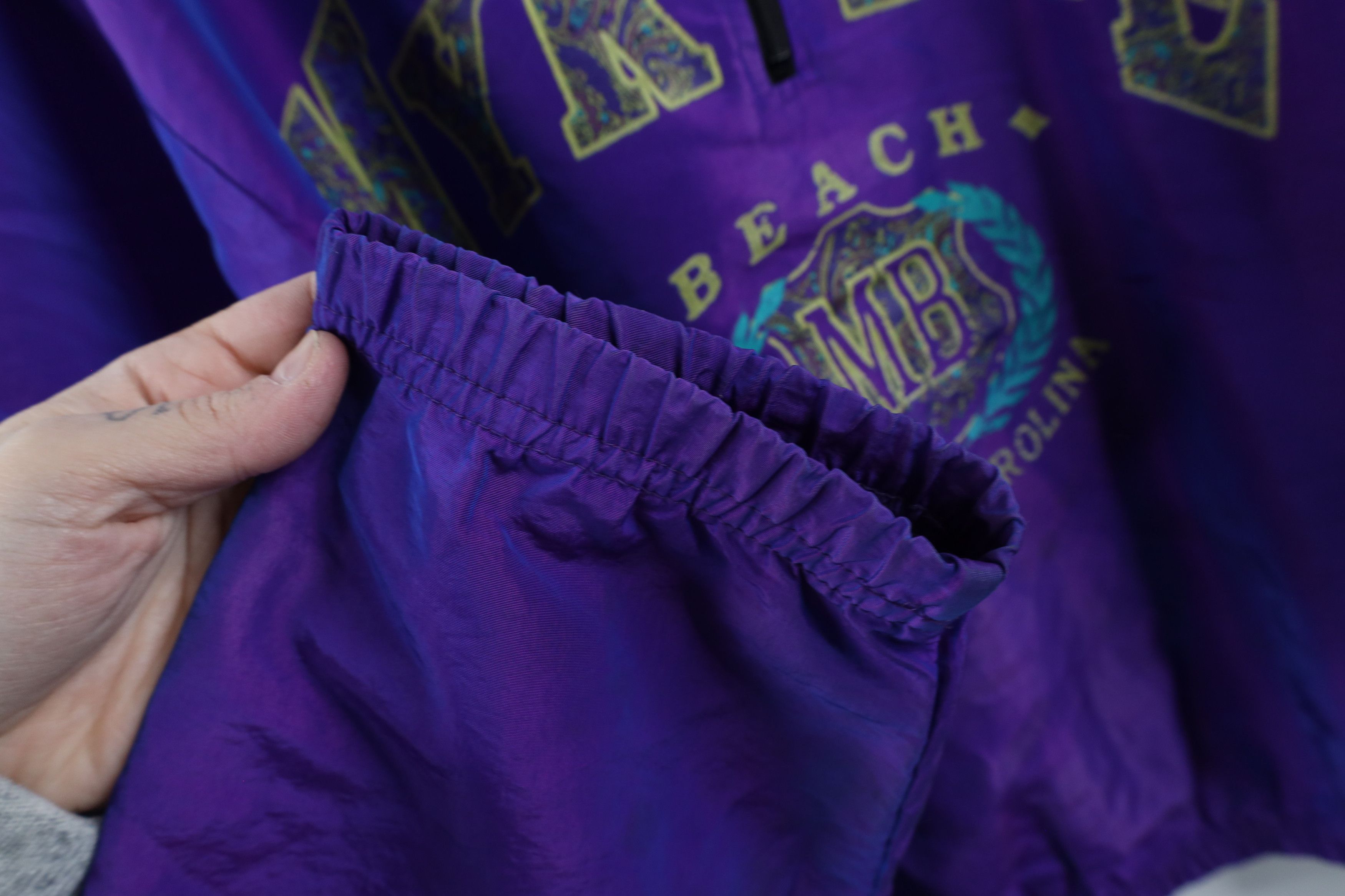 Vintage Vtg 90s Surf Style Myrtle Beach Pullover Windbreaker Jacket Size US XXL / EU 58 / 5 - 9 Thumbnail