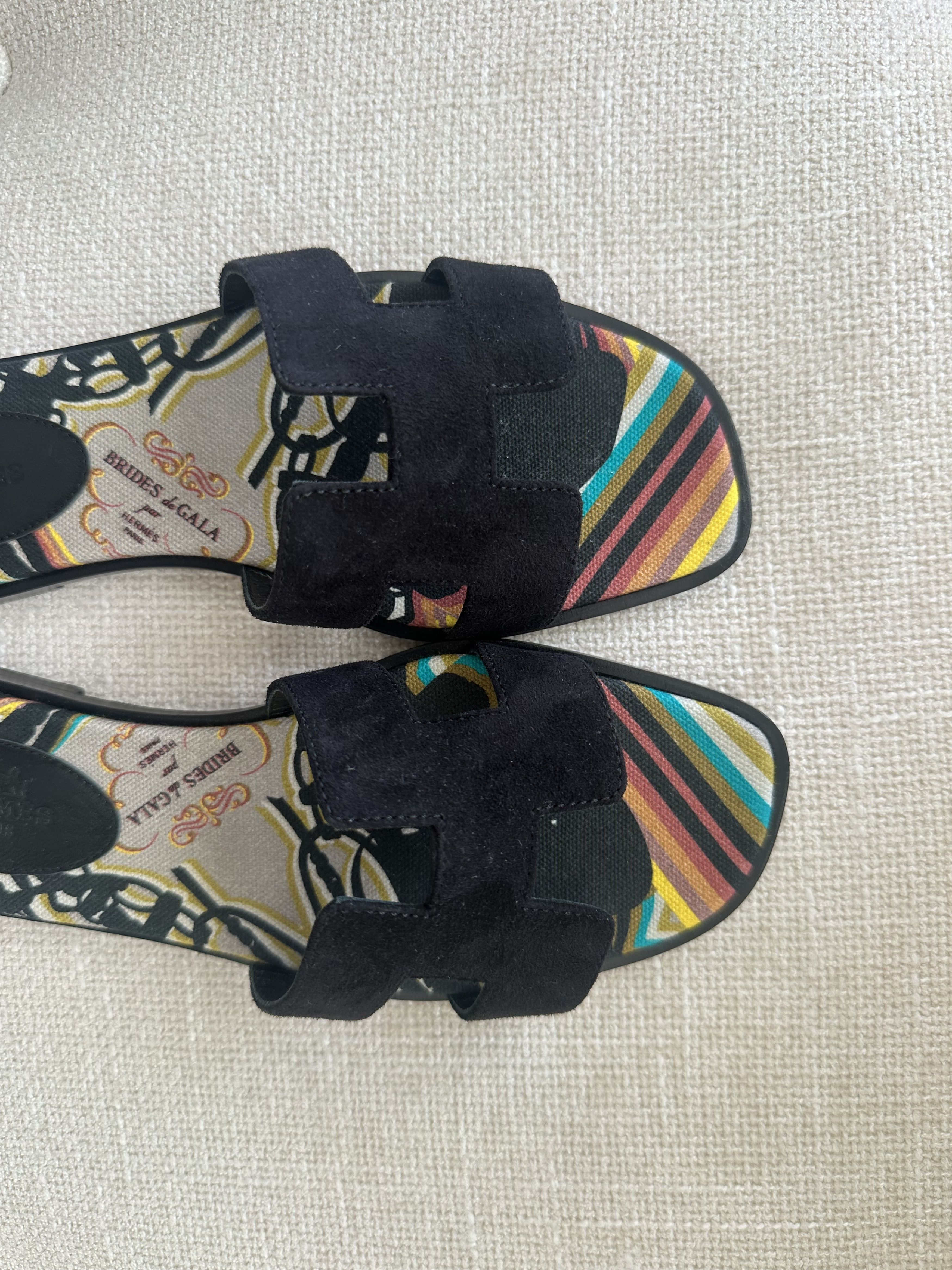 Hermes Hermès Oran Sandals – Brides de Gala Print – Size 36.5 Size US 6.5 / IT 36.5 - 4 Thumbnail