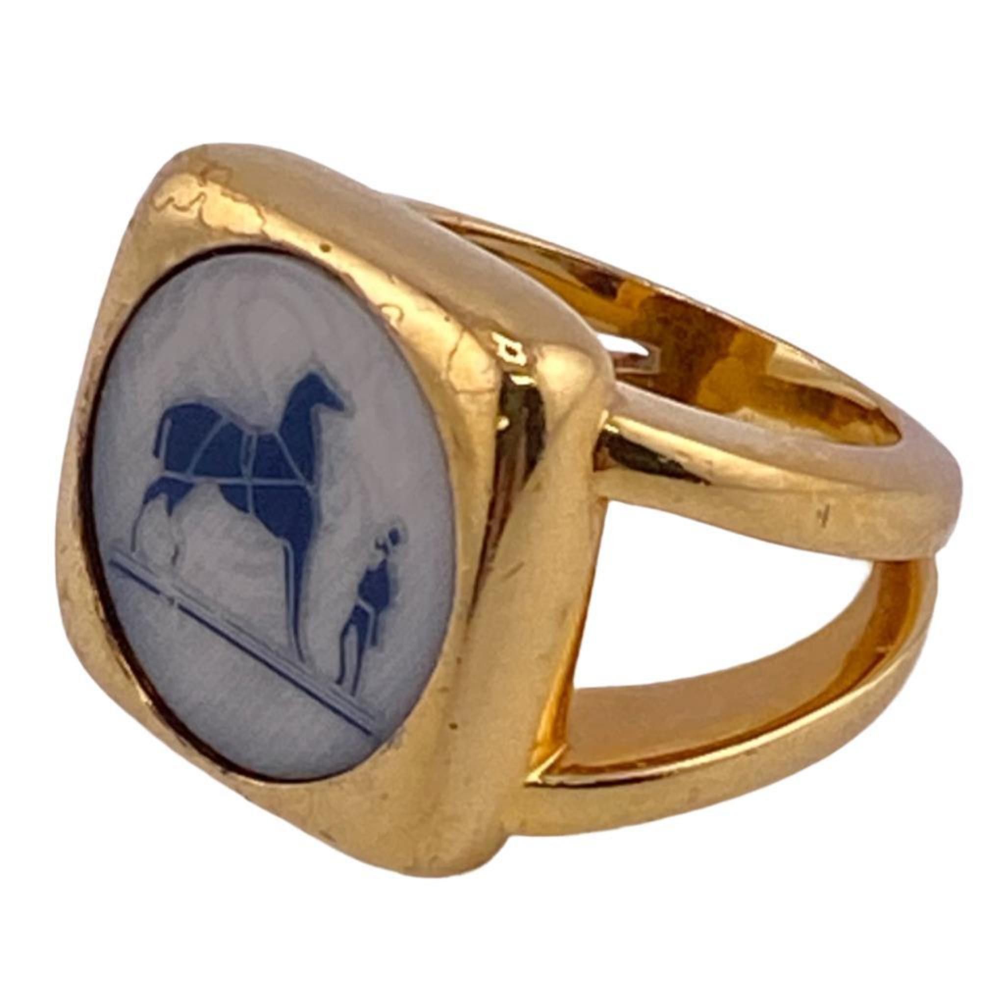 image of Hermes Corozo Ring, Gold, Unisex, Z0006644, Women's
