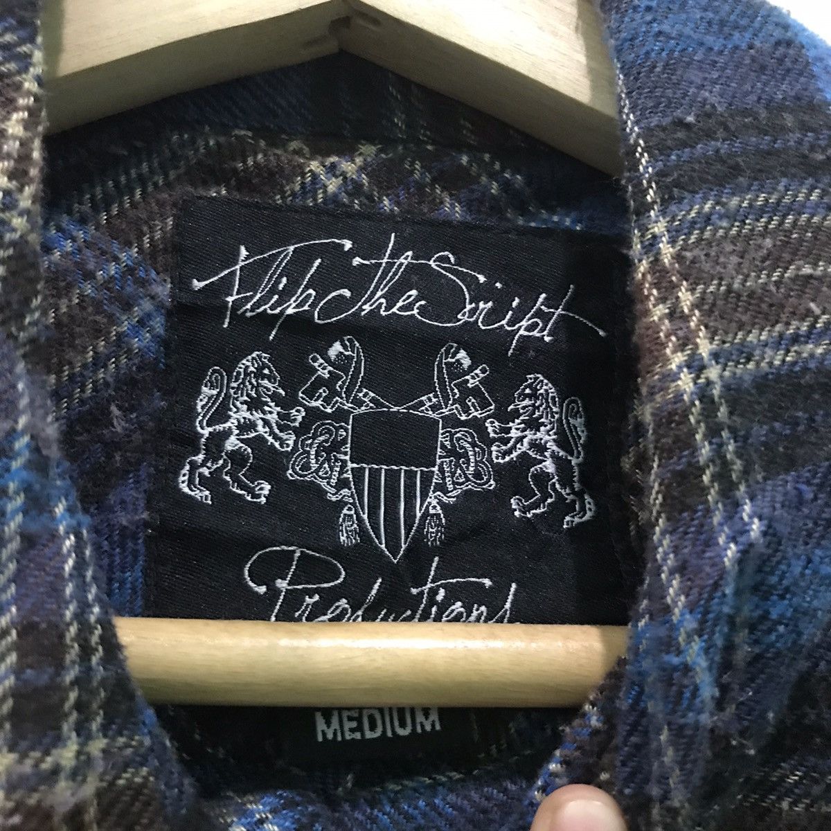 Flannel Vintage Flip The Script Plaid Tartan Flannel Shirt Size US S / EU 44-46 / 1 - 5 Thumbnail