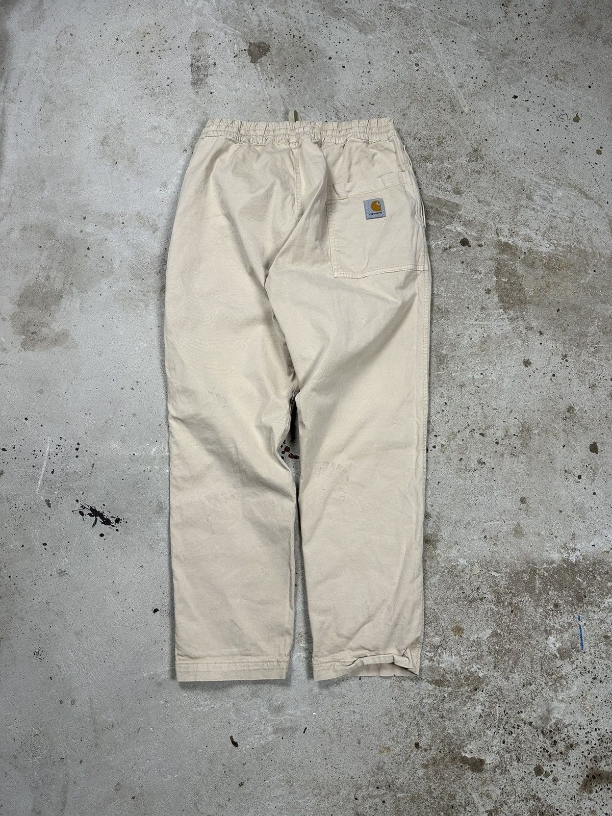 Carhartt Carhartt Beige Lawton Pant Dirty Pants Size US 33 - 3 Thumbnail