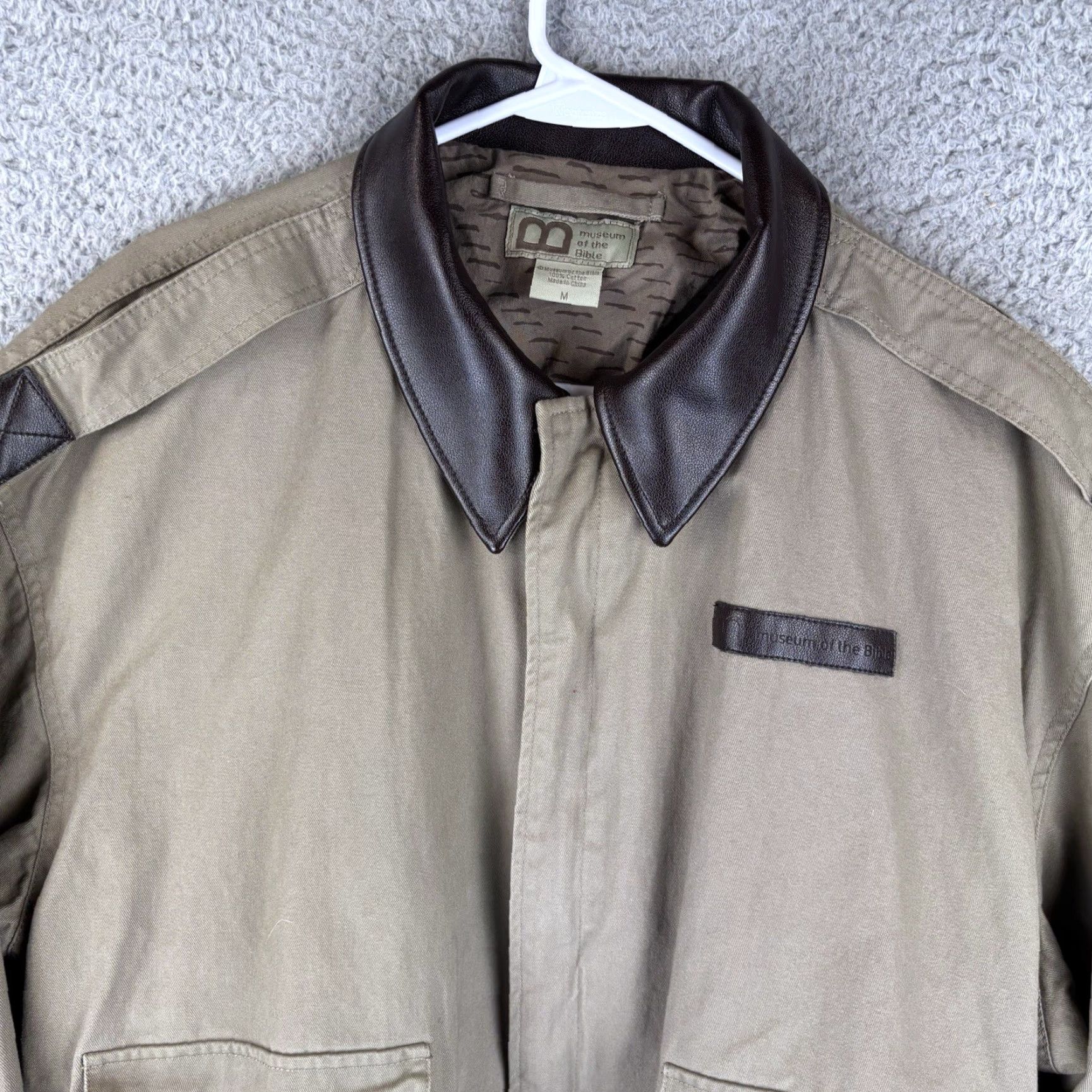 Vintage **Museum Of the Bible Brown Bomber Jacket Mens Medium** User: Museum Of the Bible Brown Bomber Jacket Mens Medium Size US M / EU 48-50 / 2 - 2 Thumbnail