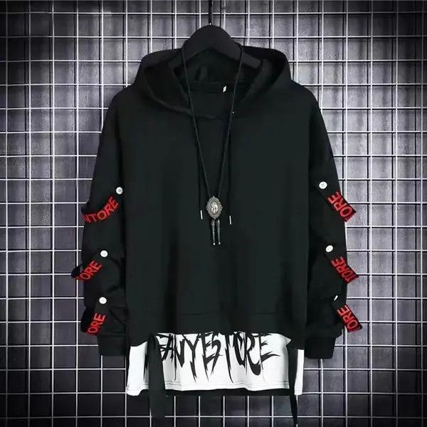 Japanese Brand Black Hoodie Top Size US M / EU 48-50 / 2 - 2 Thumbnail