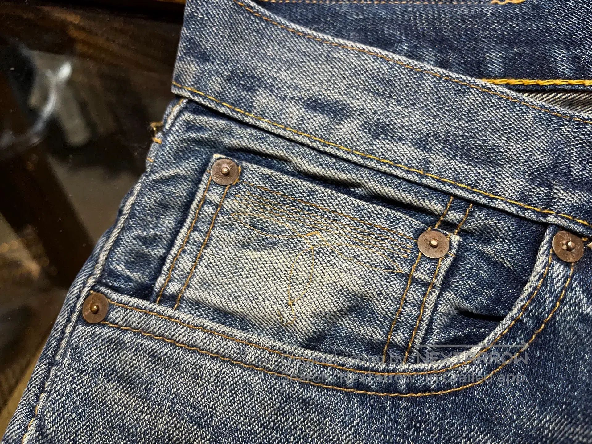 RRL Ralph Lauren distressed low-rise denim pants by RRL. Size US 31 - 4 Thumbnail