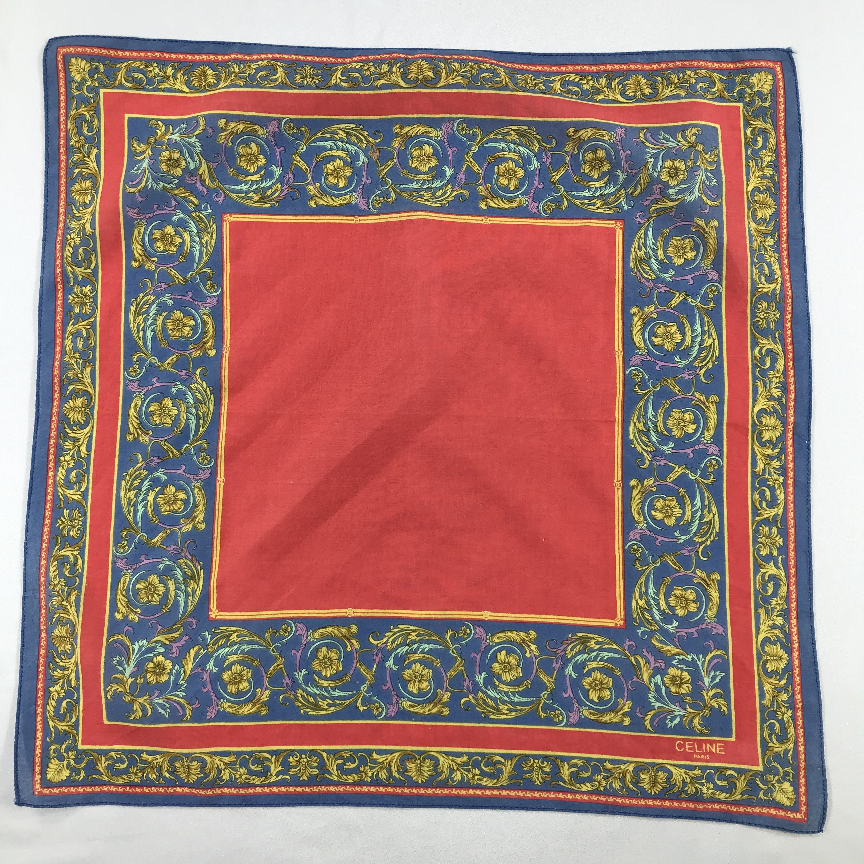Celine × Vintage Celine Bandana / Handkerchief / Neckerchief - S2484 Size ONE SIZE - 2 Thumbnail