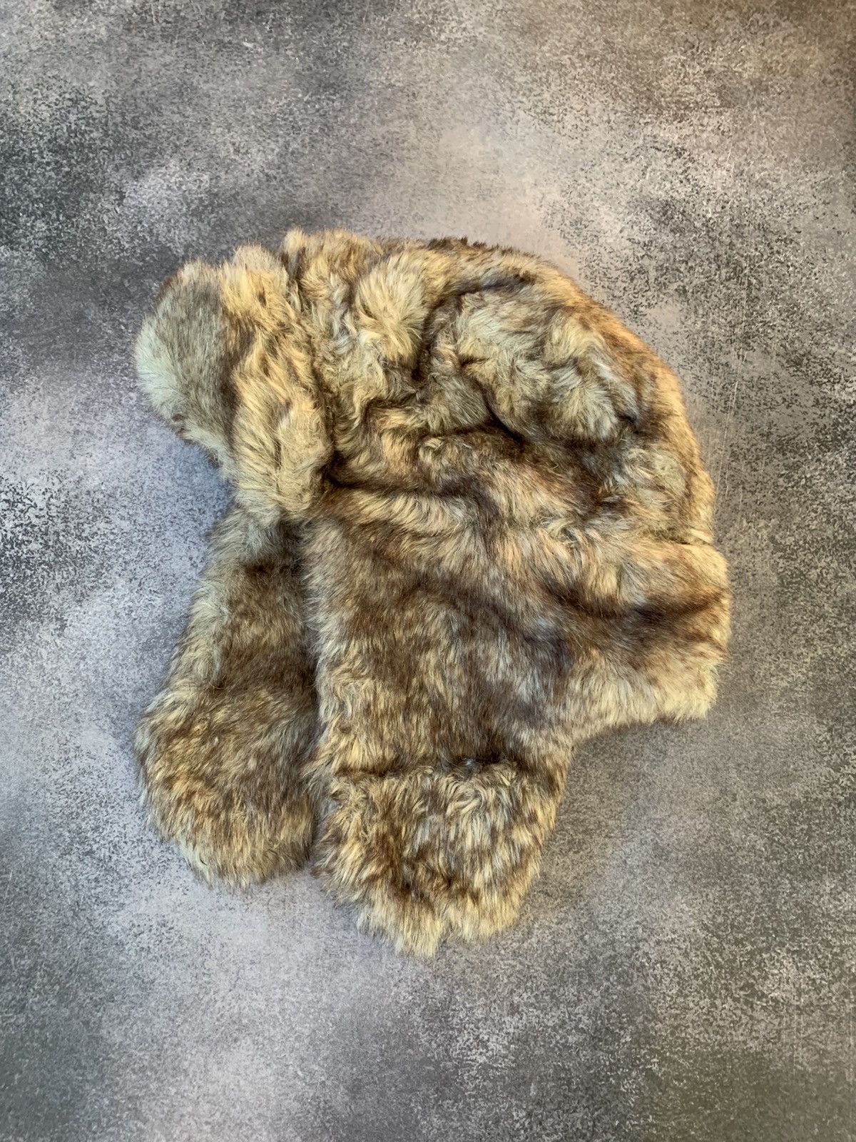 Japanese Brand Vintage Crazy Y2k Mohair Fuzzy Hat Ushanka Punk Huge Size ONE SIZE - 1 Thumbnail