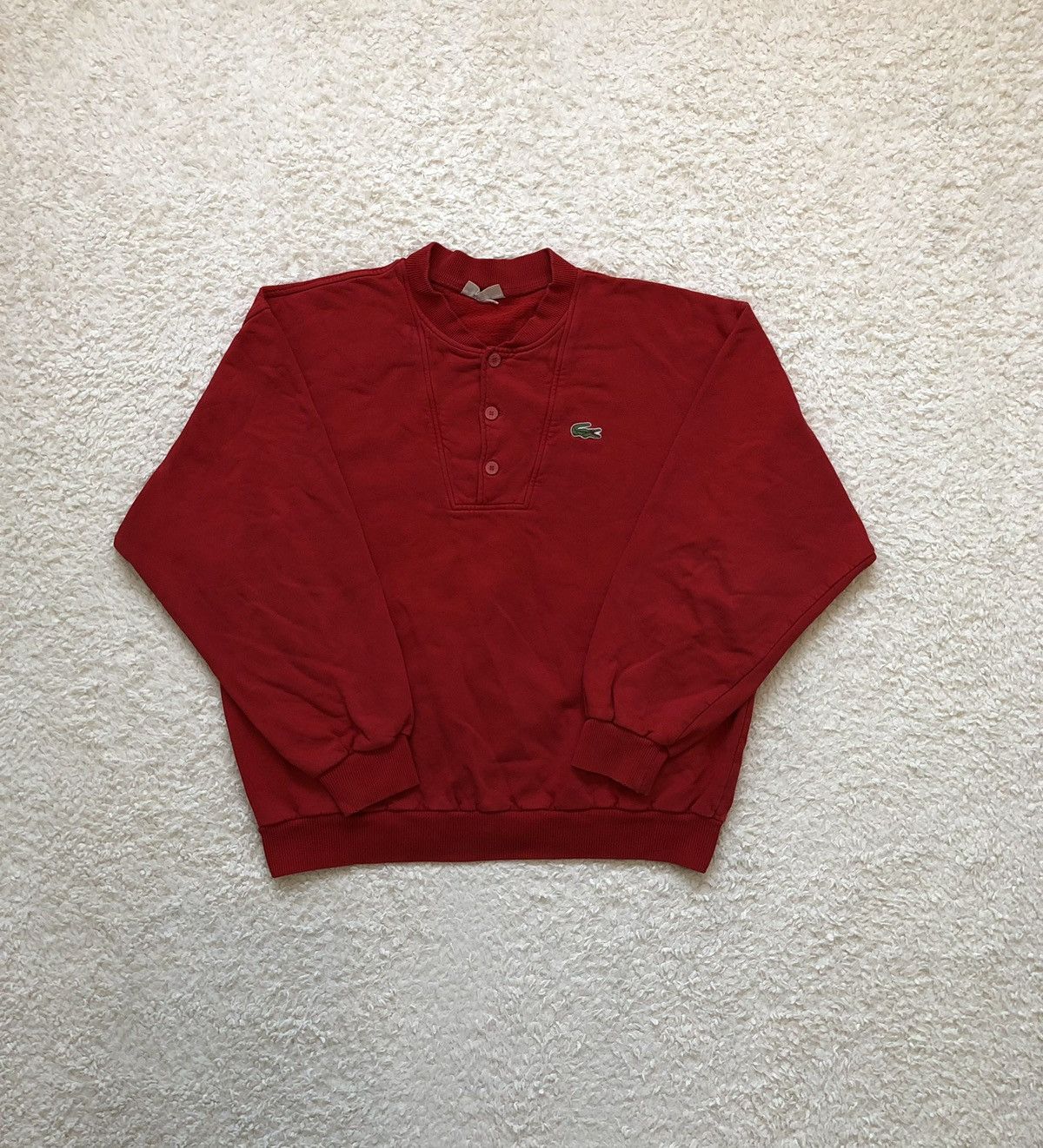 Lacoste × Vintage Sweatshirt Lacoste vintage 90’s boxy fit 65x63 cm Size US L / EU 52-54 / 3 - 1 Thumbnail