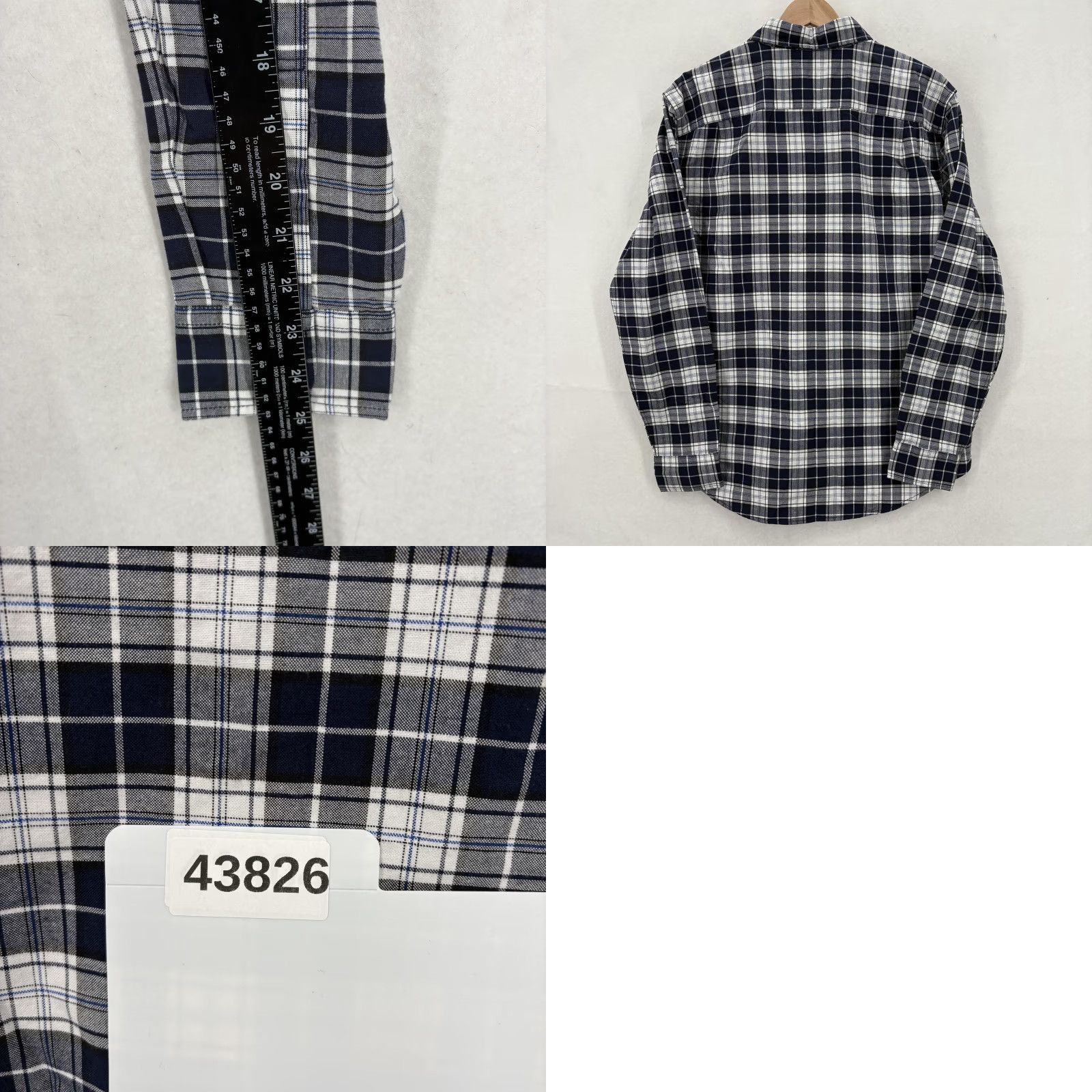 American Eagle Outfitters American Eagle Outfitters Shirt Mens Medium Plaid Blue White Classic Button-Down Casual Size US M / EU 48-50 / 2 - 9 Thumbnail