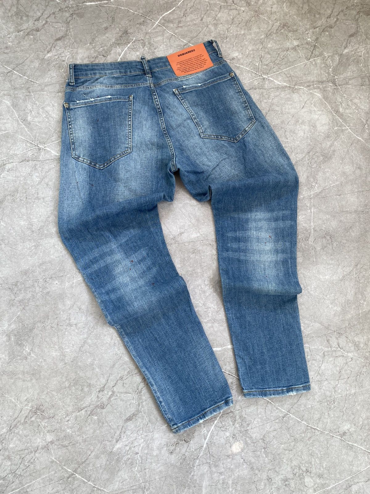 Dsquared2 Dsquared2 Jeans Distressed Slim Jean Paint Splatter Italy Size US 32 / EU 48 - 1 Thumbnail