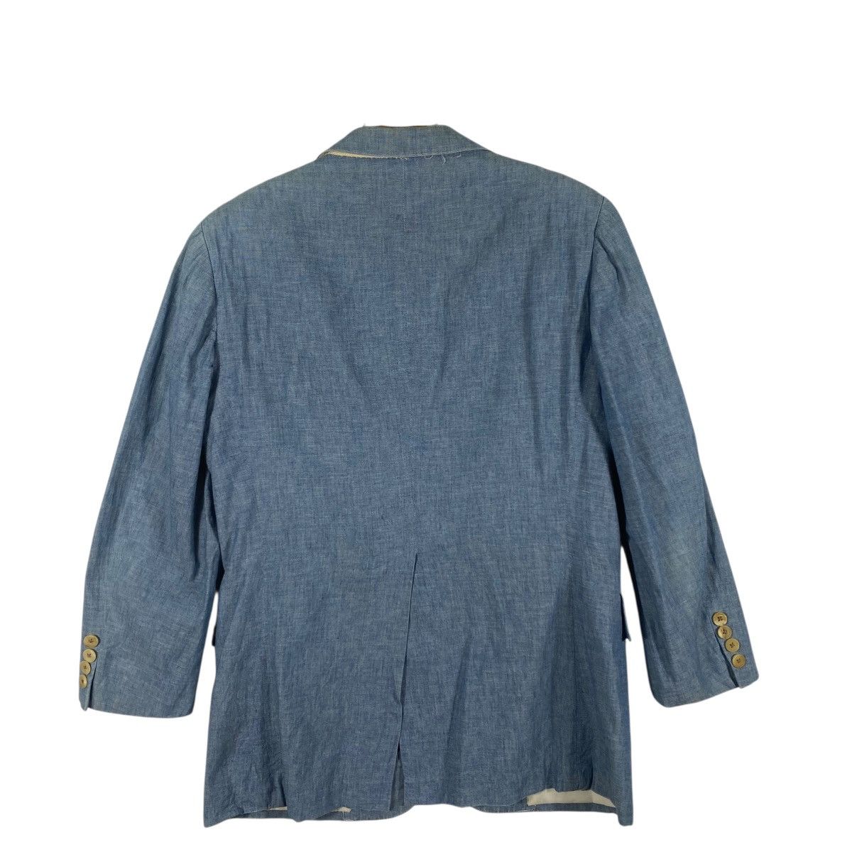 Polo Ralph Lauren Vintage Polo Ralph Lauren Chambray Blue Blazer Jacket Size 42R - 11 Thumbnail