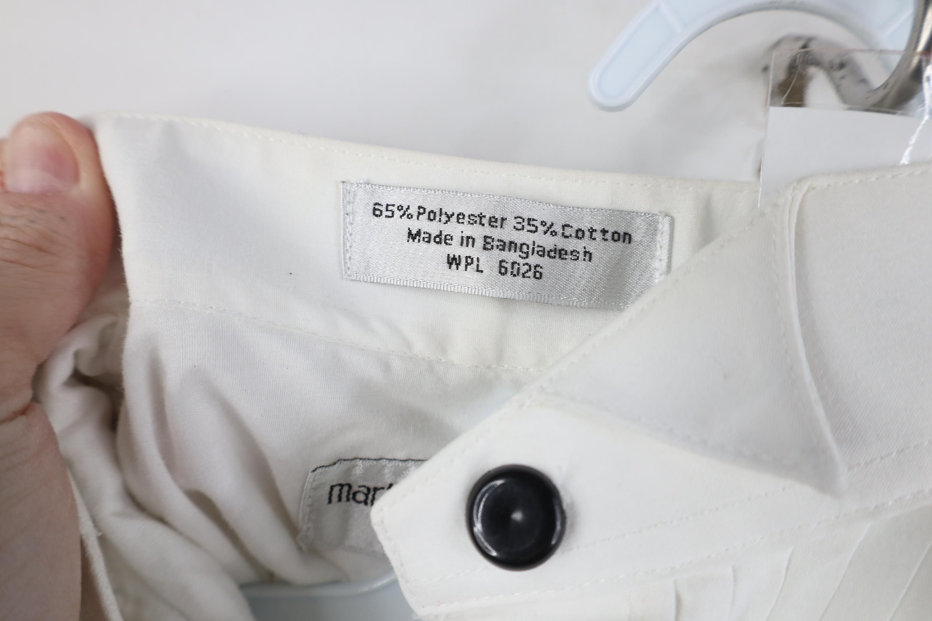 Vintage Vintage 90s Formal Prom Tuxedo Wedding Button Shirt White Size US XS / EU 42 / 0 - 7 Thumbnail