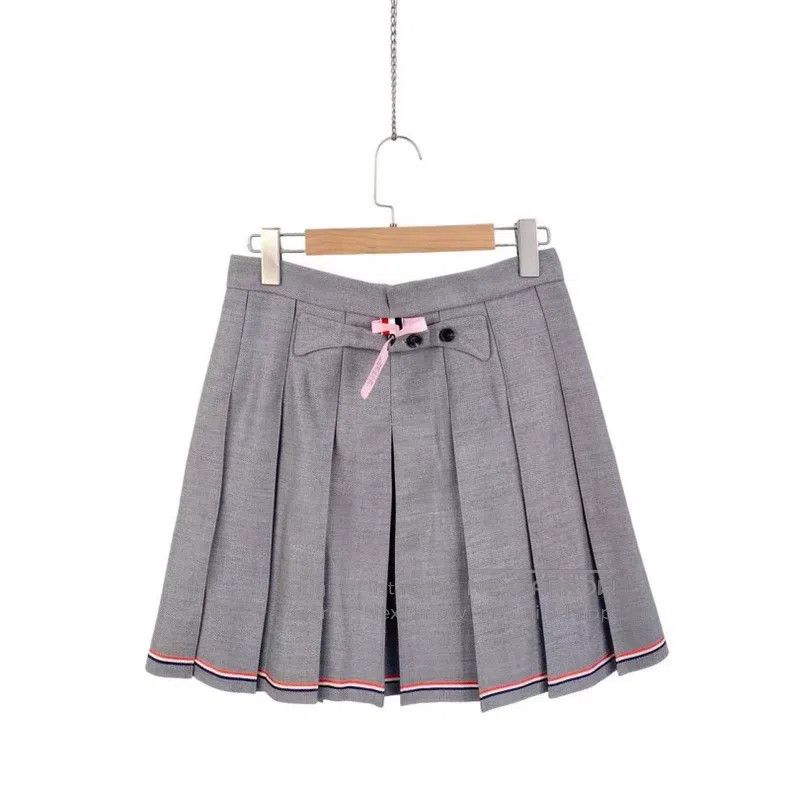 Thom Browne Thom Browne Grey pleated skirt Size 27" / US 4 / IT 40 - 1 Thumbnail