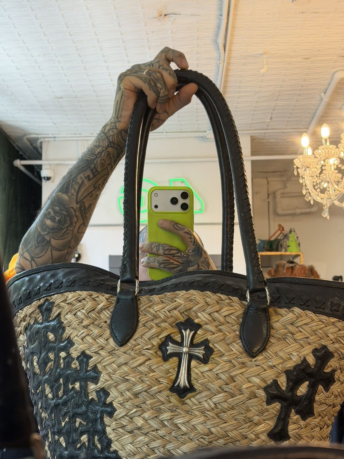 Chrome Hearts Chrome Hearts Cross FLOODED Summer Travel Duffle Bag Size ONE SIZE - 13 Thumbnail