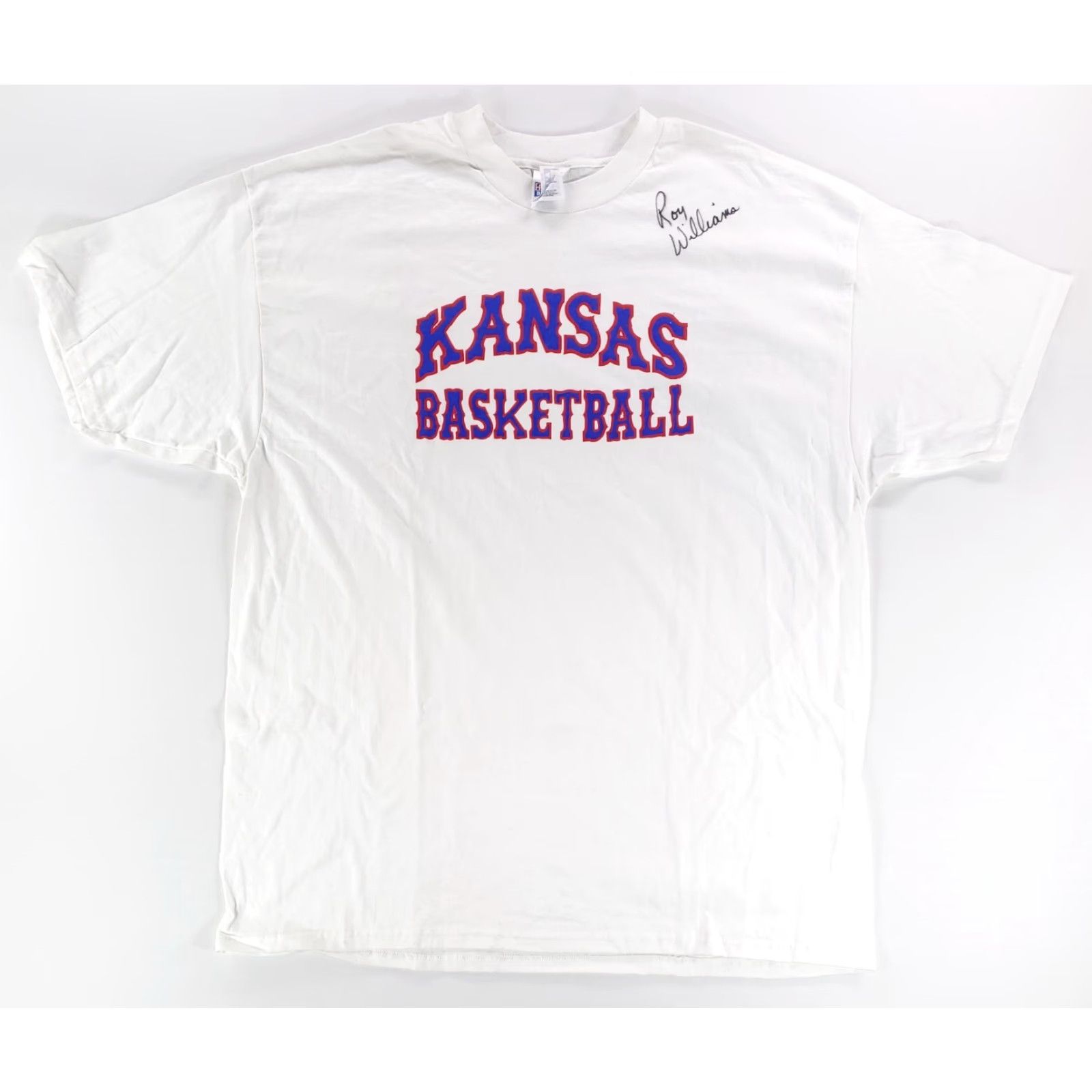 Hanes VINTAGE Kansas Basketball T Shirt Hanes Beefy-T Roy Williams Autographed Mens XXL Size US XXL / EU 58 / 5 - 2 Thumbnail