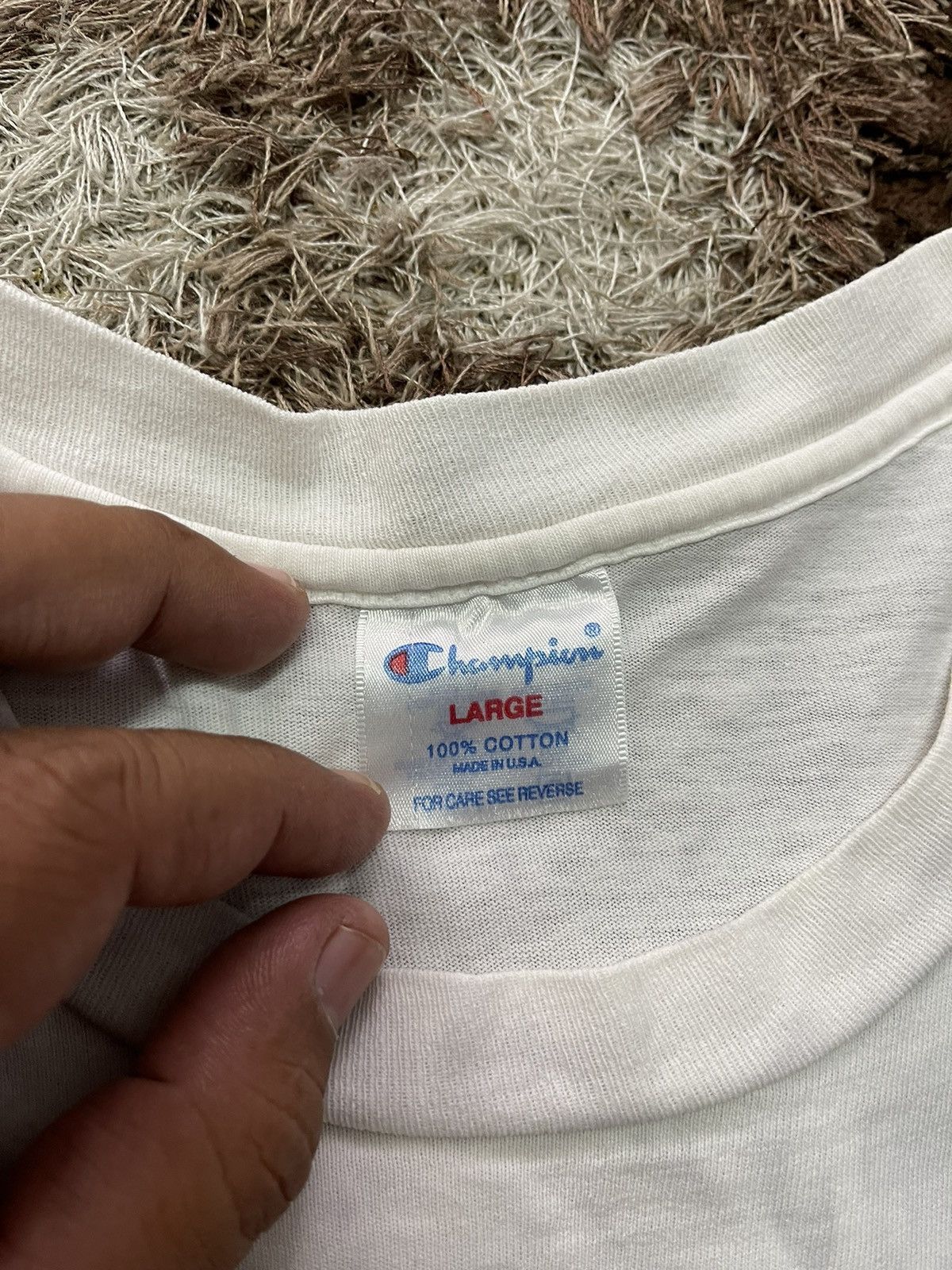 Champion × Vintage VINTAGE 90S CHAMPION SOCCER TEE VERY RARE Size US L / EU 52-54 / 3 - 3 Thumbnail