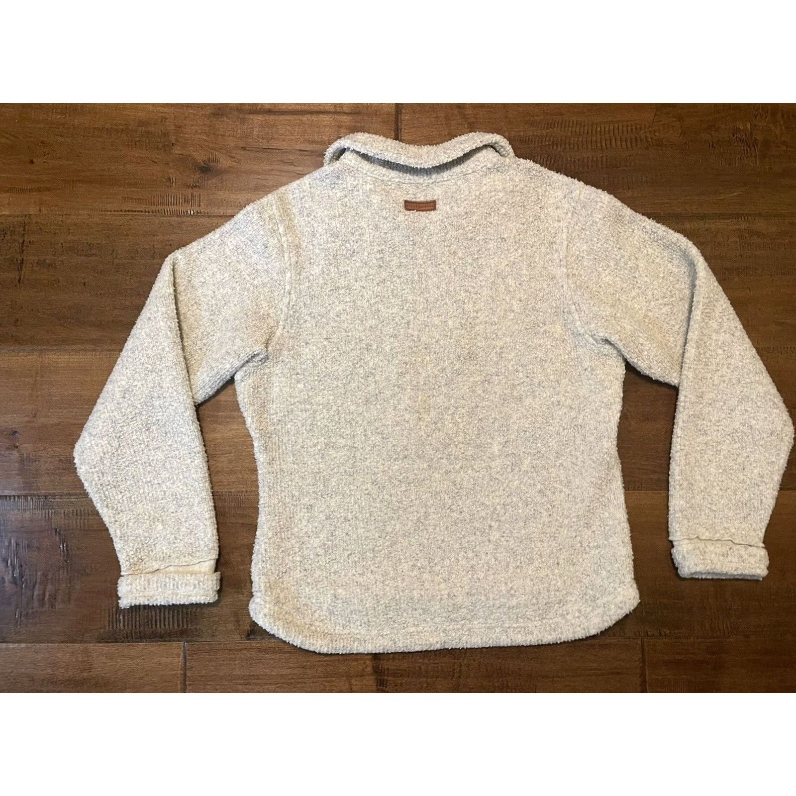 Royal Robbins Royal Robbins Women's Medium Ivory Fleece Jacket 1/4 Quarter Zip Pullover Size M / US 6-8 / IT 42-44 - 3 Thumbnail