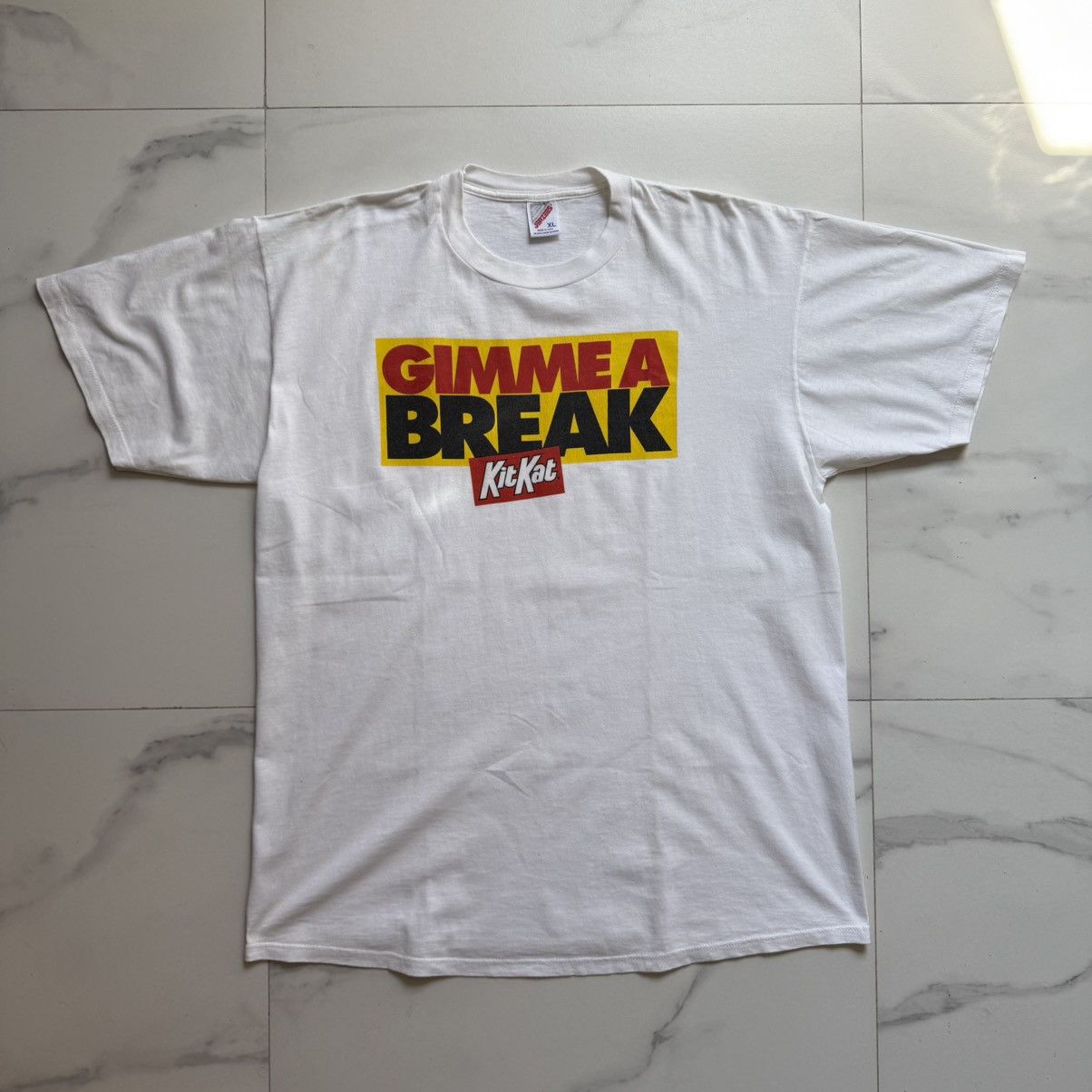 Jerzees Vintage Late 90s Kit Kat Promo T-Shirt Size US XL / EU 56 / 4 - 2 Thumbnail