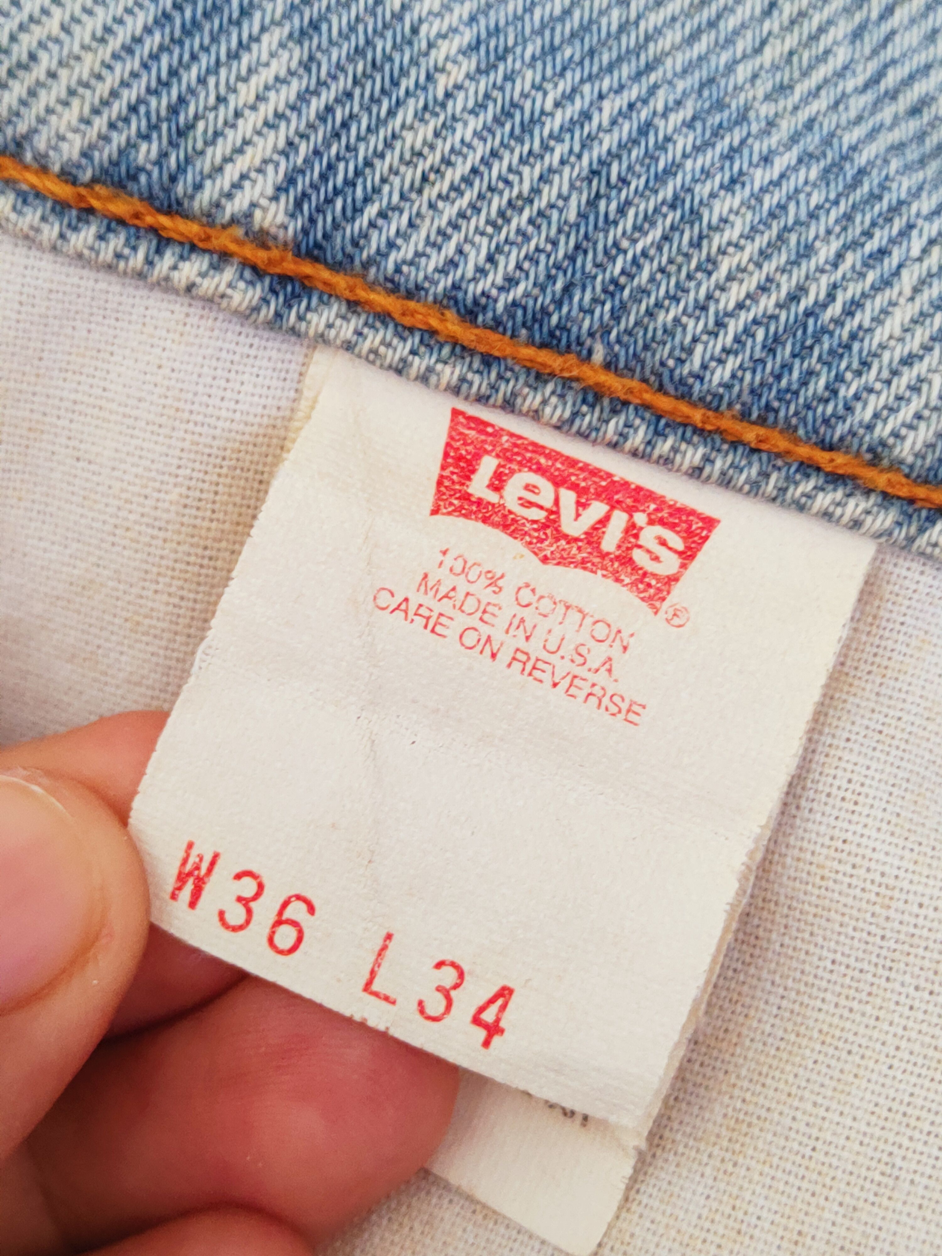 Levi's Levi's vintage usa Blue Faded Distressed Ripped Jeans #W804 Size US 36 / EU 52 - 16 Thumbnail