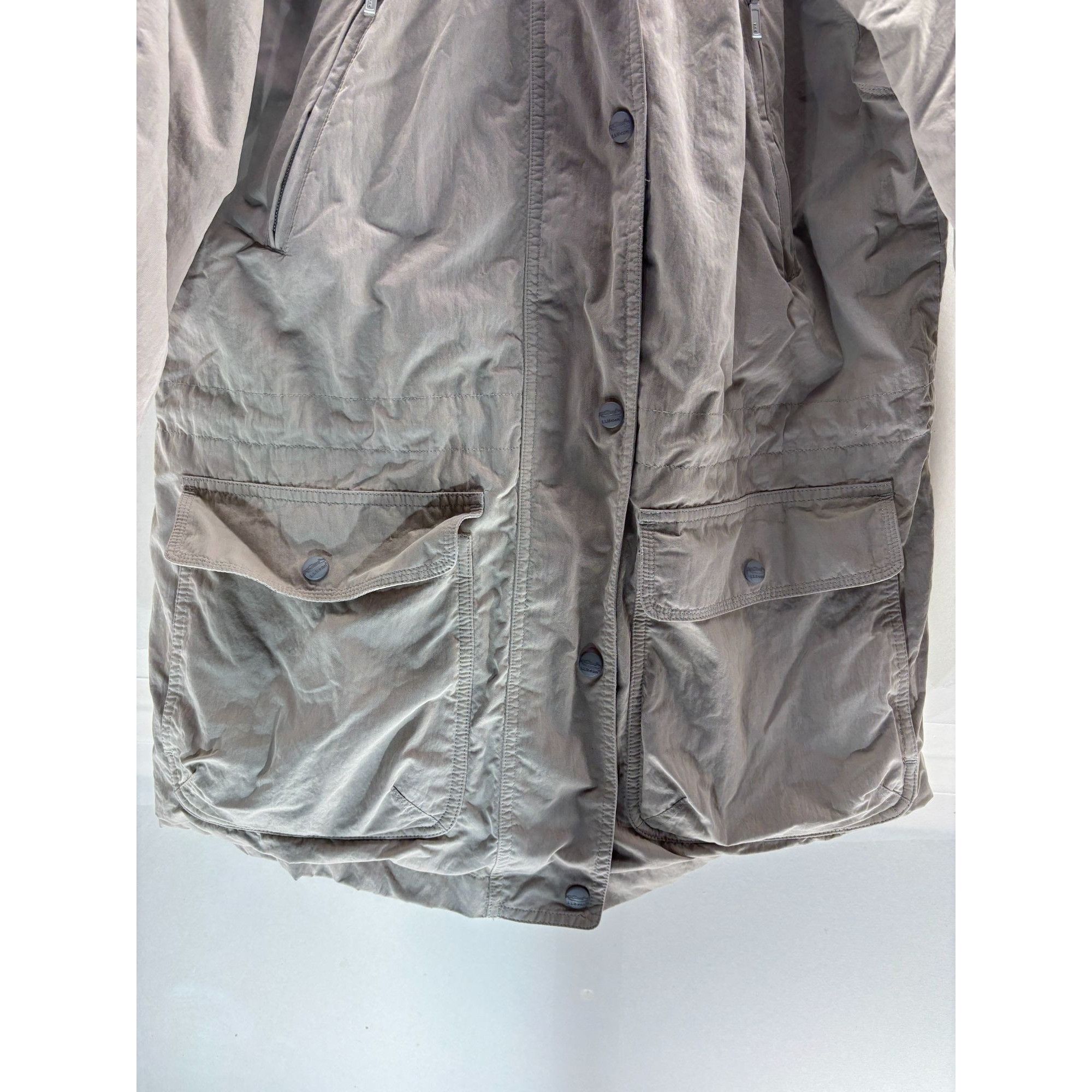 L.L. Bean Vintage L.L. Bean Womens Medium Hooded Jacket Parka Coat Cot Size M / US 6-8 / IT 42-44 - 5 Thumbnail