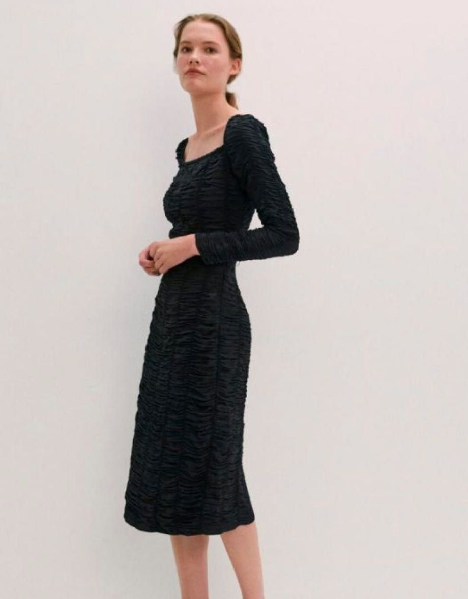 By Malene Birger By Malene Birger Amyna ruched midi dress Dress Size S / US 4 / IT 40 - 1 Thumbnail