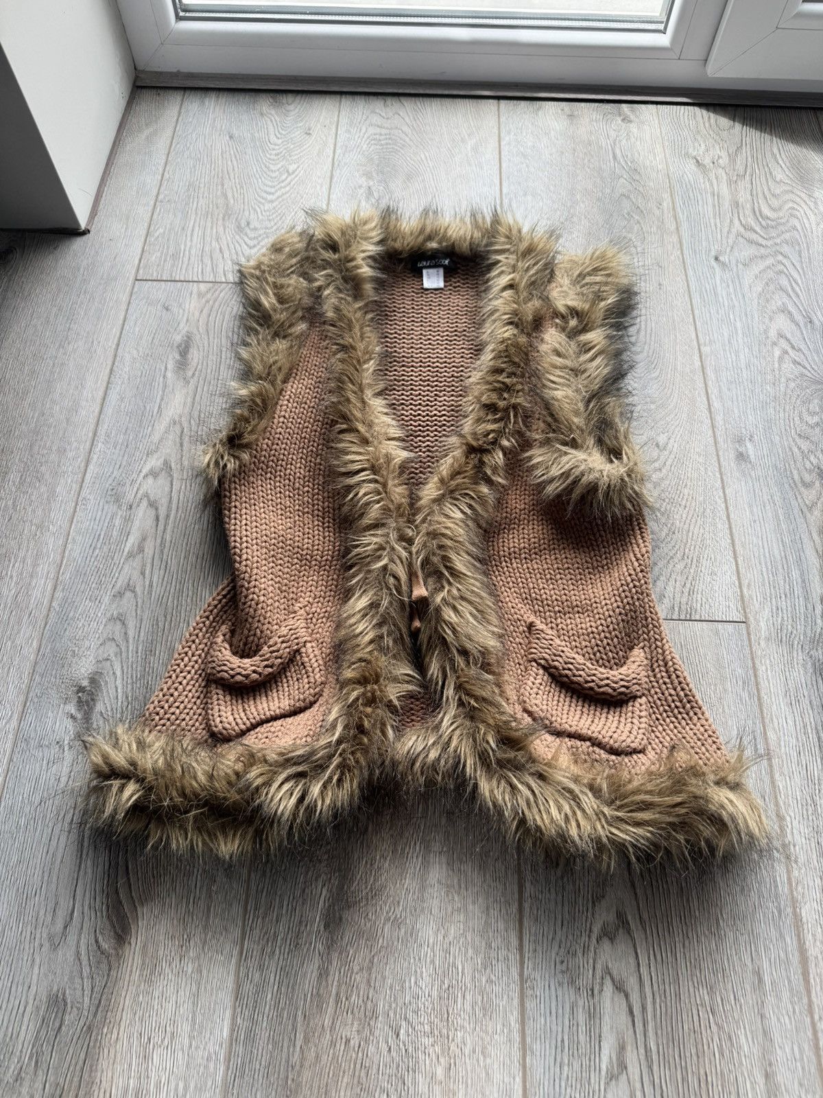 If Six Was Nine Vintage Japan Style Faux Fur Knit Y2k Vest Size M / US 6-8 / IT 42-44 - 2 Thumbnail