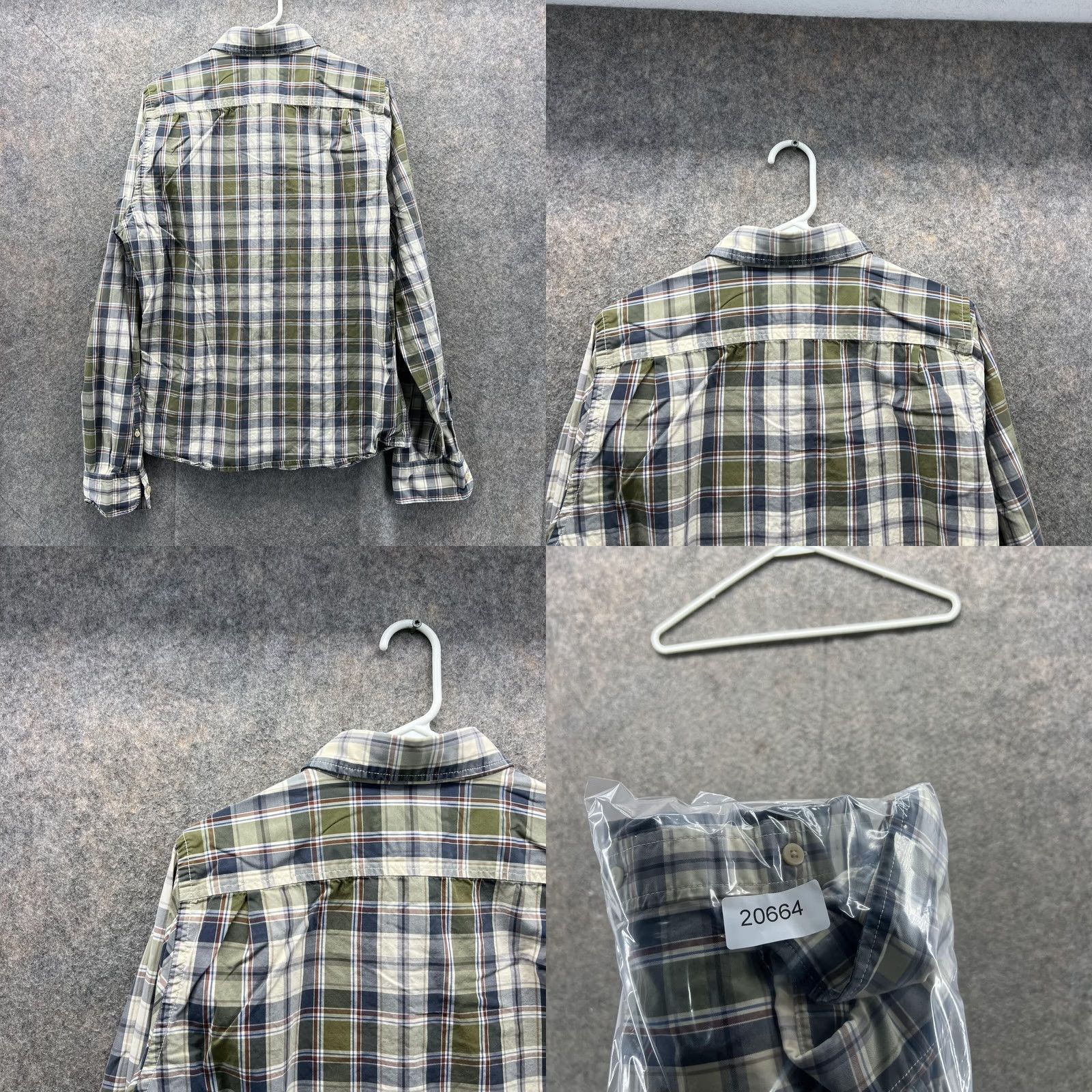 Abercrombie & Fitch Abercrombie & Fitch Shirt Mens Large Green Button-Down Plaid Flannel Size US L / EU 52-54 / 3 - 9 Thumbnail