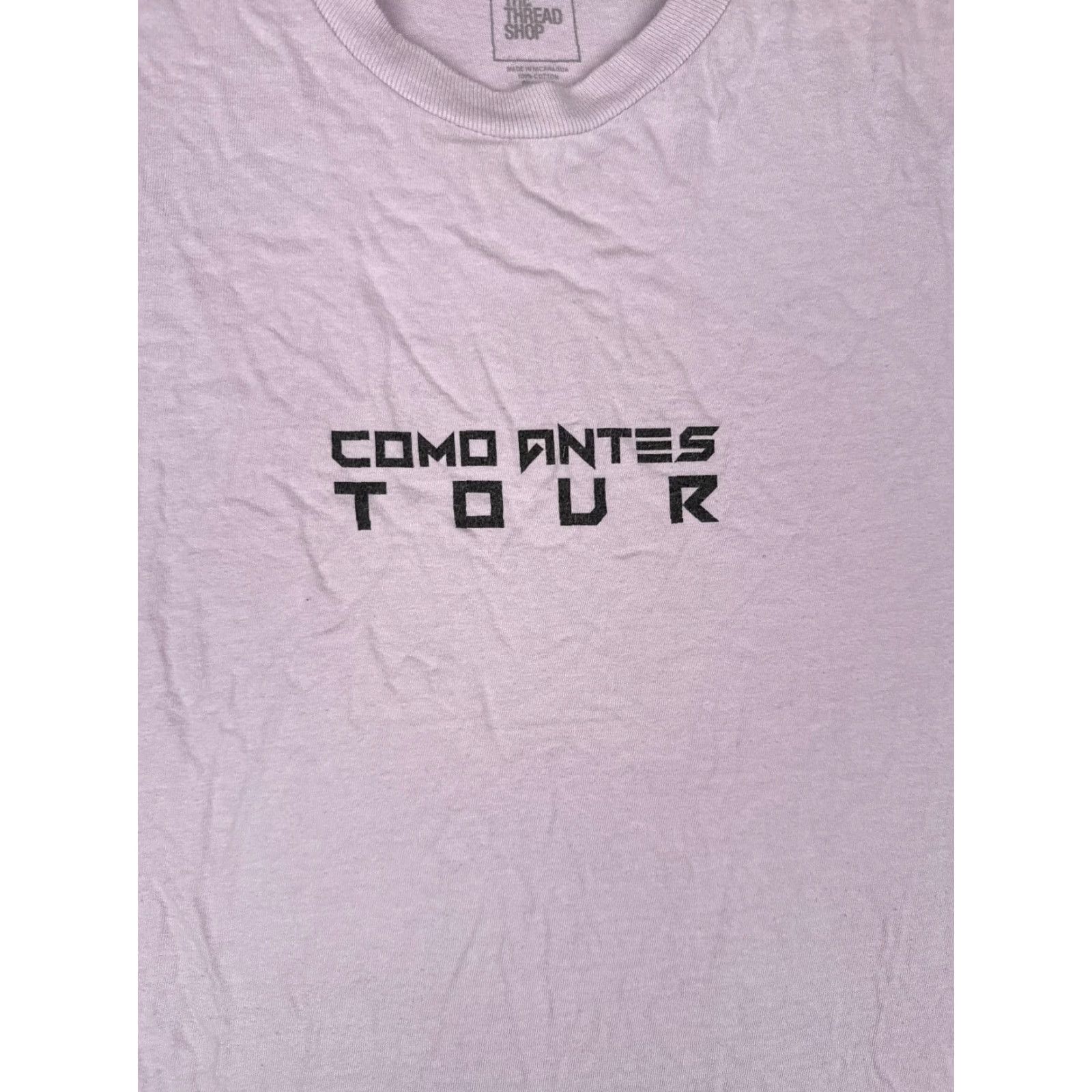Vintage The Thread Shop Shirt Men M Purple Cotton Jersey Logo Short Sleeve Crew Neck T-Shirt Music 90s Vintage Boys Mens Reads Size US M / EU 48-50 / 2 - 6 Thumbnail