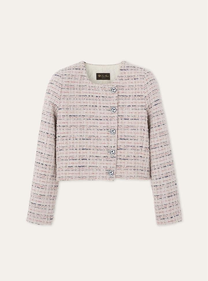 Loro Piana o1srvl11e0626 FAP0340 Adele Jacket in Multicolor Size S / US 4 / IT 40 - 1 Thumbnail
