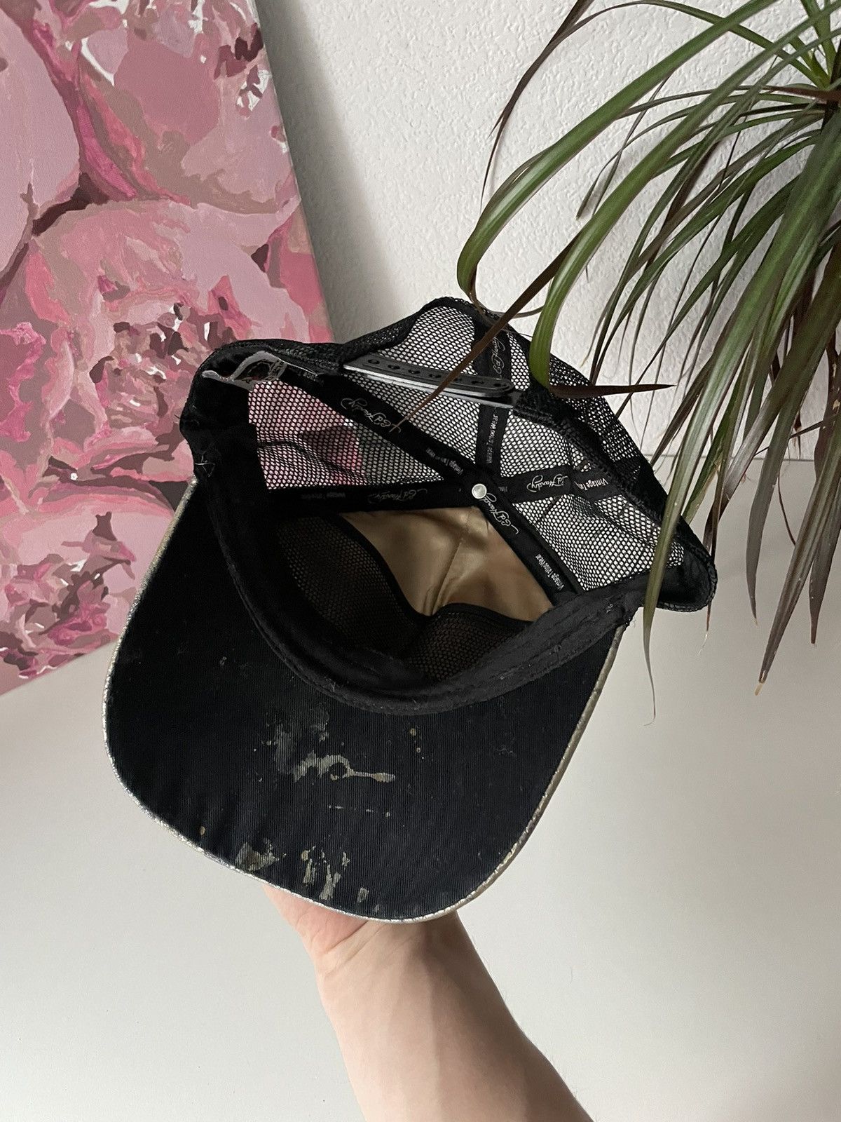 Christian Audigier × Ed Hardy × Japanese Brand Vintage Ed Hardy By Christian Audigier Cap Y2K Hat VERY RARE Size ONE SIZE - 12 Thumbnail
