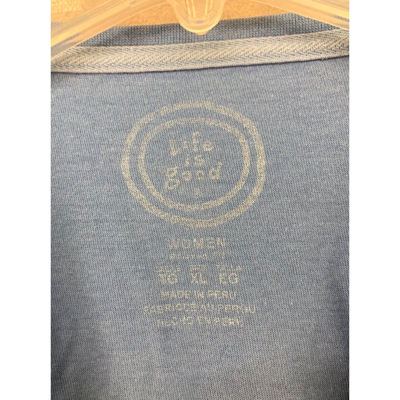 Life is Good Life Is Good Women's T-Shirt XL Blue Outdoor Hot Dog Frisbee Casual Crew Neck Short Sleeve Size XL / US 12-14 / IT 48-50 - 6 Thumbnail