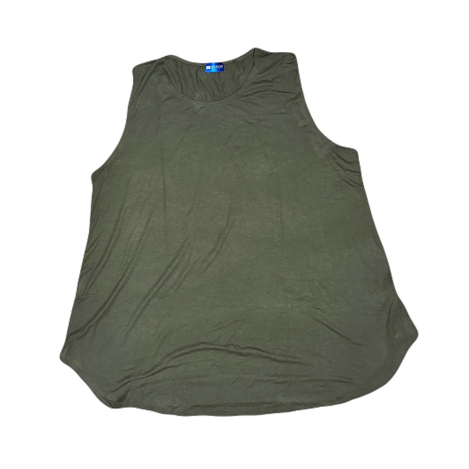 The Unbranded Brand Azules Women’s Army Green Tank Top 3X Size 3XL / US 20-22 - 3 Thumbnail
