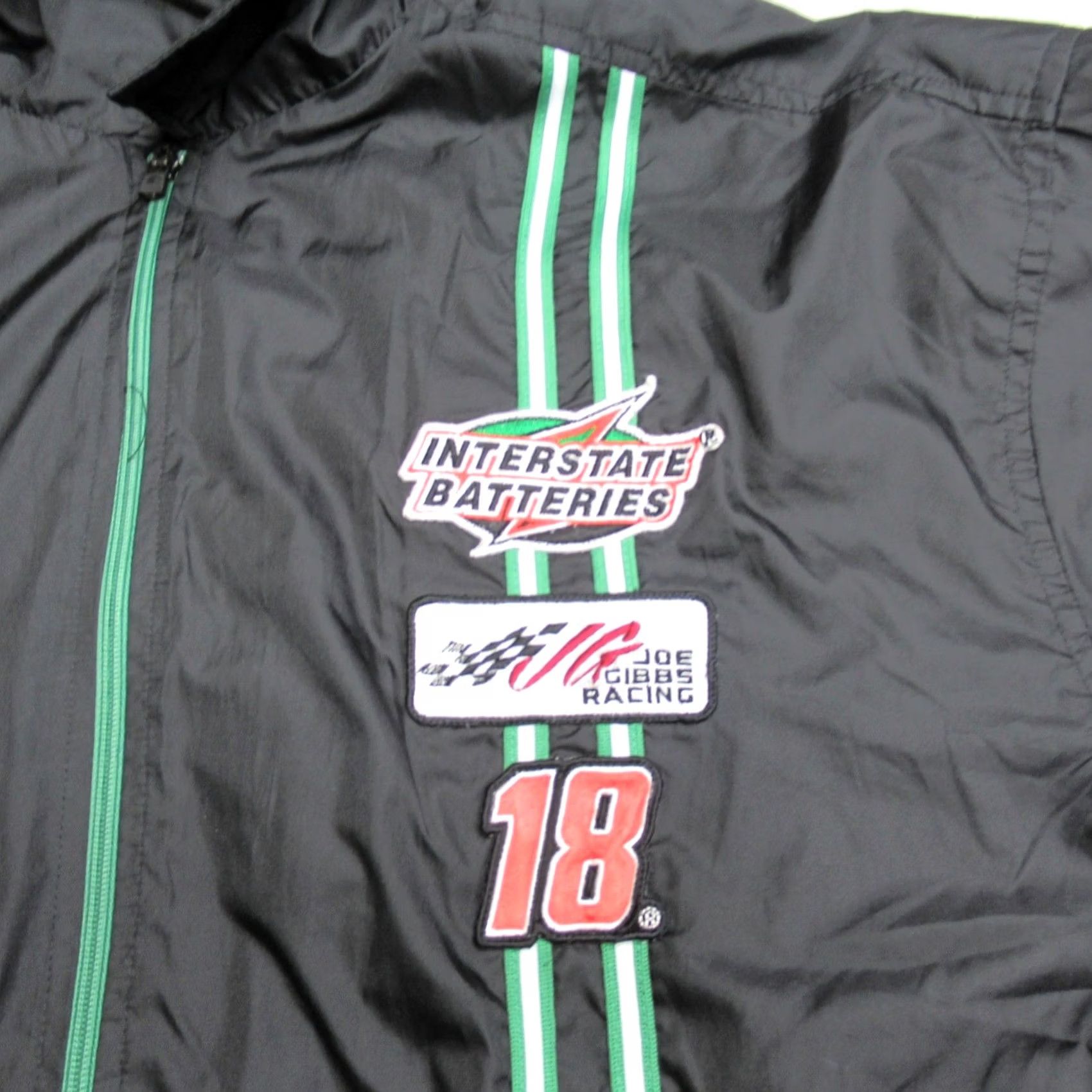 Starter Joe Gibbs Nascar Jacket Mens XL Black Starter Windbreaker Zip Racing 18 VTG 90s Size US XL / EU 56 / 4 - 6 Thumbnail