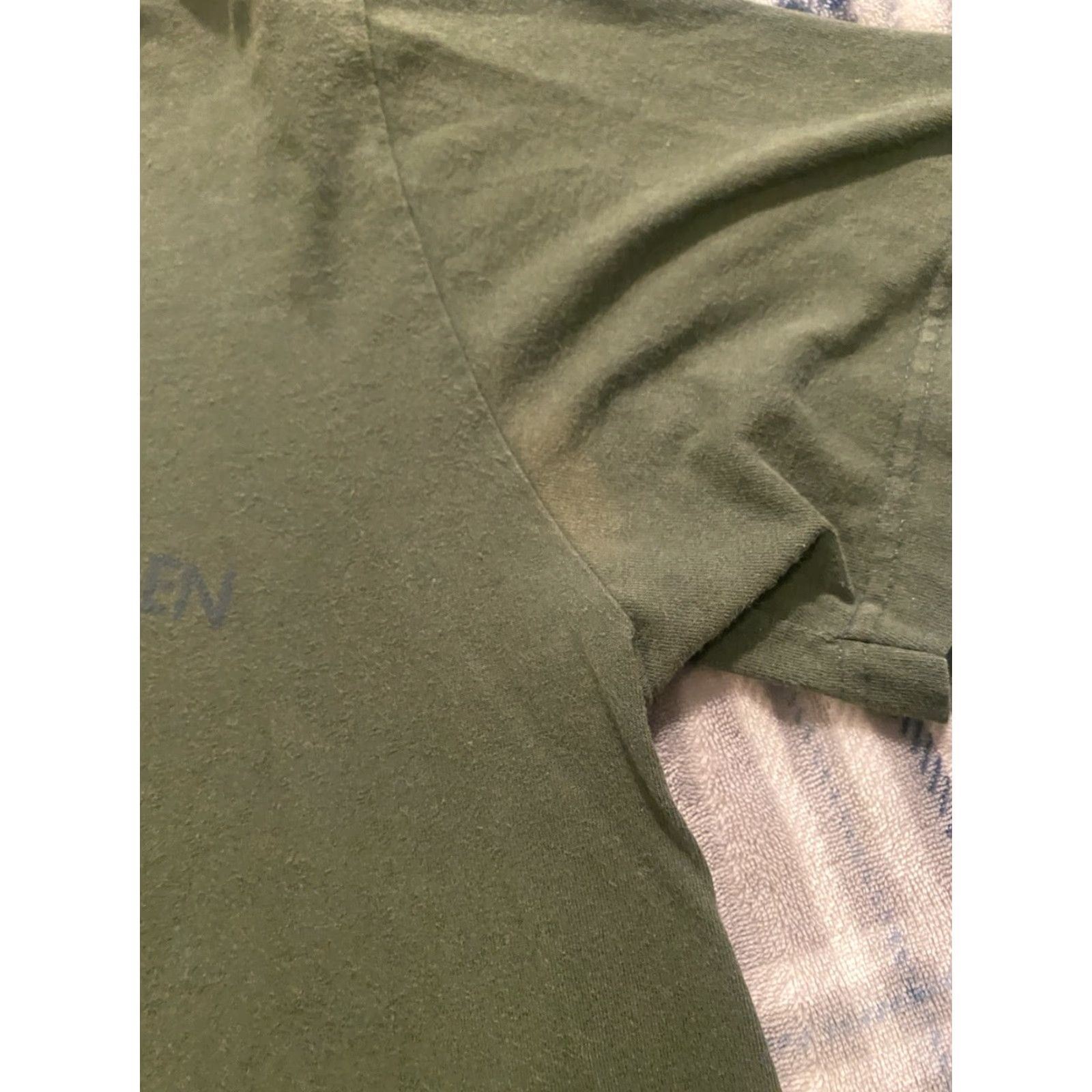 Ralph Lauren VINTAGE Ralph Lauren Polo Jeans Co. T Shirt Flag Green Men’s Medium Shirt Mens Regular 90s 80s Classic Graphic Print Short Sleeve Cotton Size US M / EU 48-50 / 2 - 6 Thumbnail