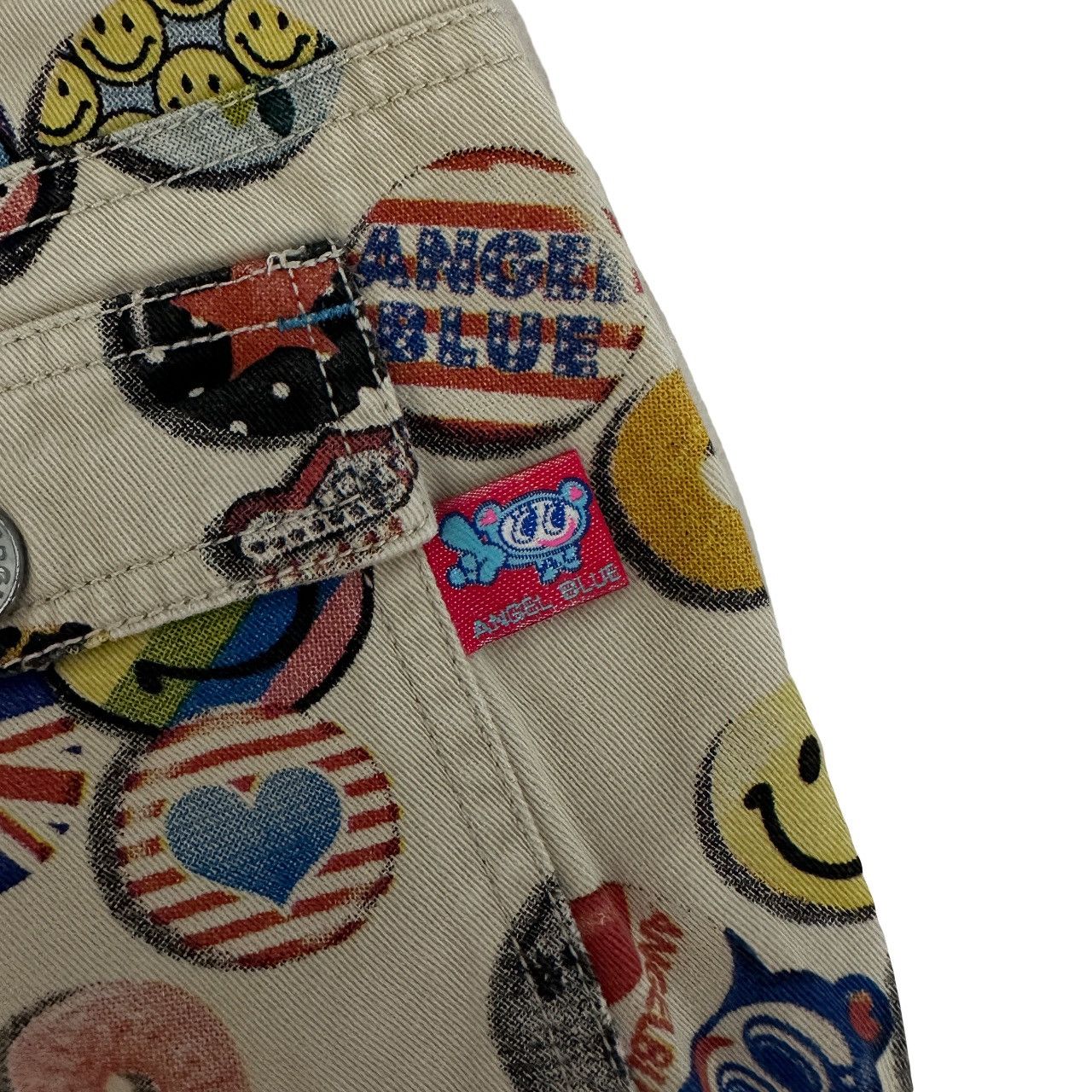 Angel Blue × Hysteric Glamour × Japanese Brand Vintage Angel Blue Multi Over Prints Pants Size US 26 / EU 42 - 5 Thumbnail