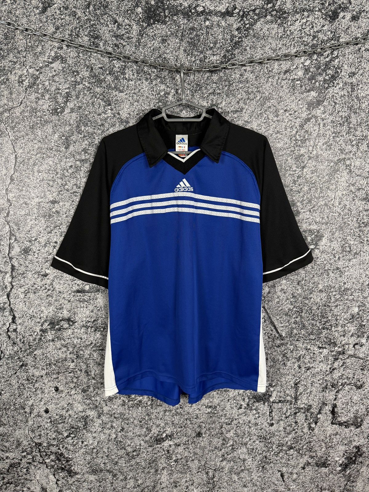 Adidas Vintage 90s Adidas T-Shirt Made in England Soccer Jersey XL Size US XL / EU 56 / 4 - 1 Thumbnail